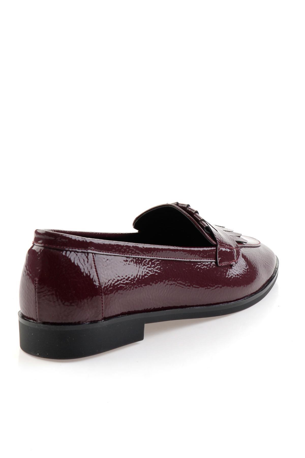 Bordo  Kadın Loafer Ayakkabı K01212011012