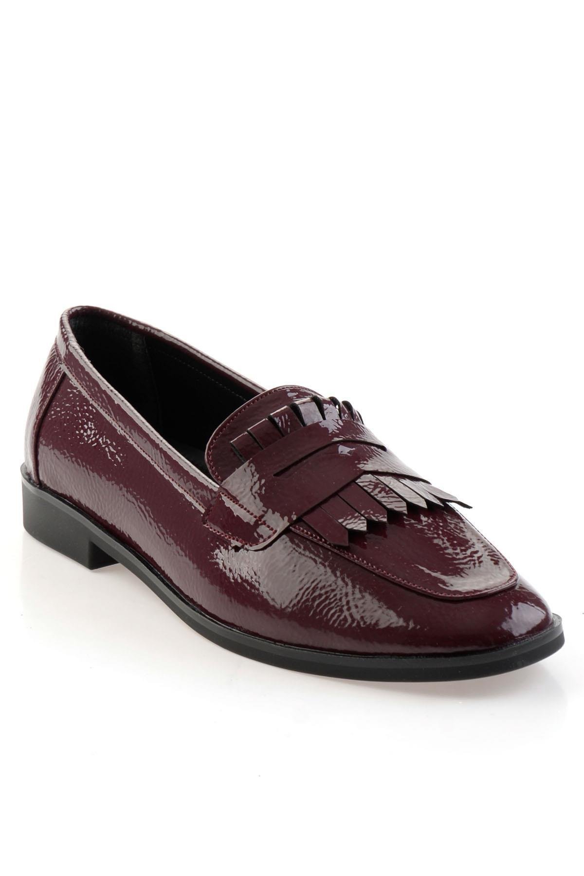 Bordo  Kadın Loafer Ayakkabı K01212011012