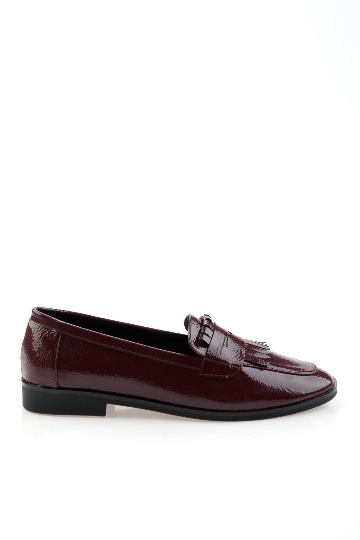 Bordo  Kadın Loafer Ayakkabı K01212011012