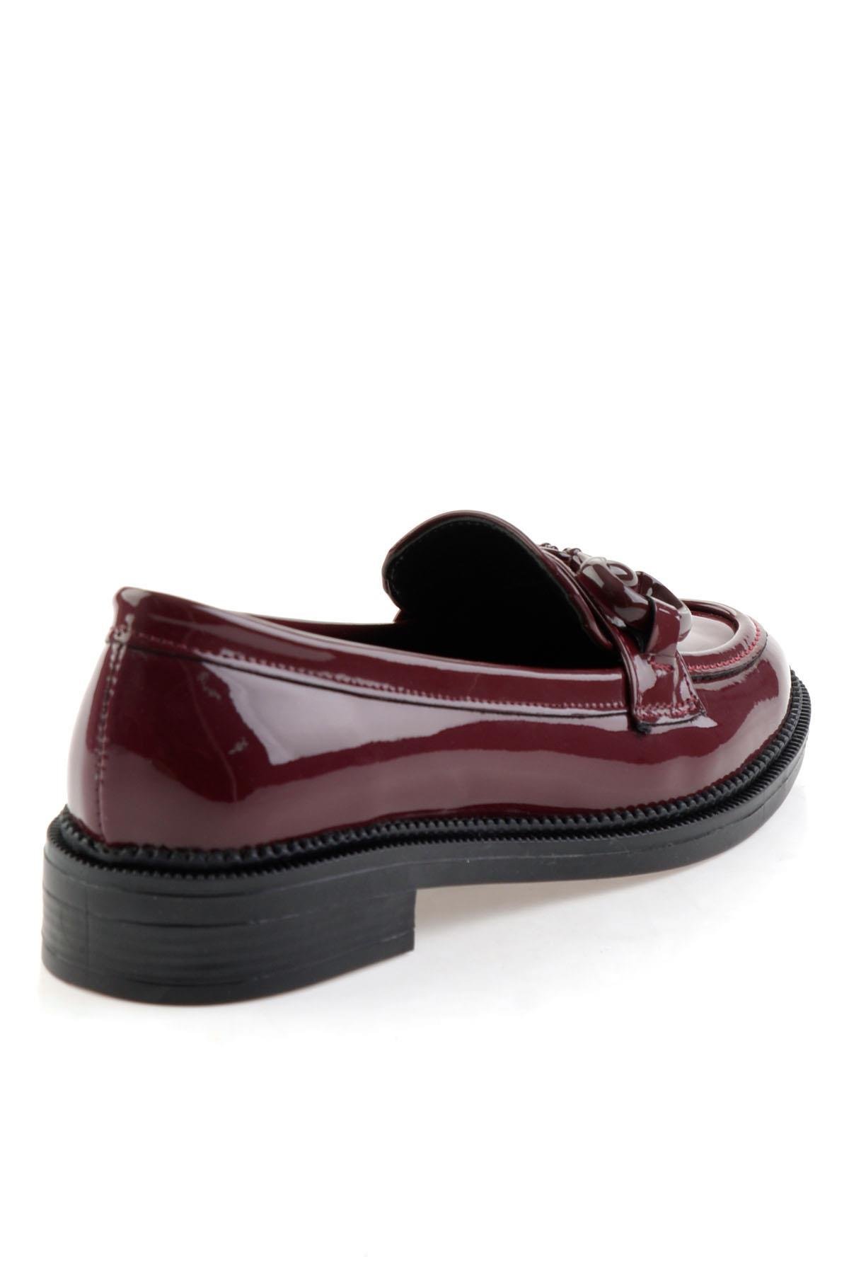 Bordo  Kadın Loafer Ayakkabı K01216401398