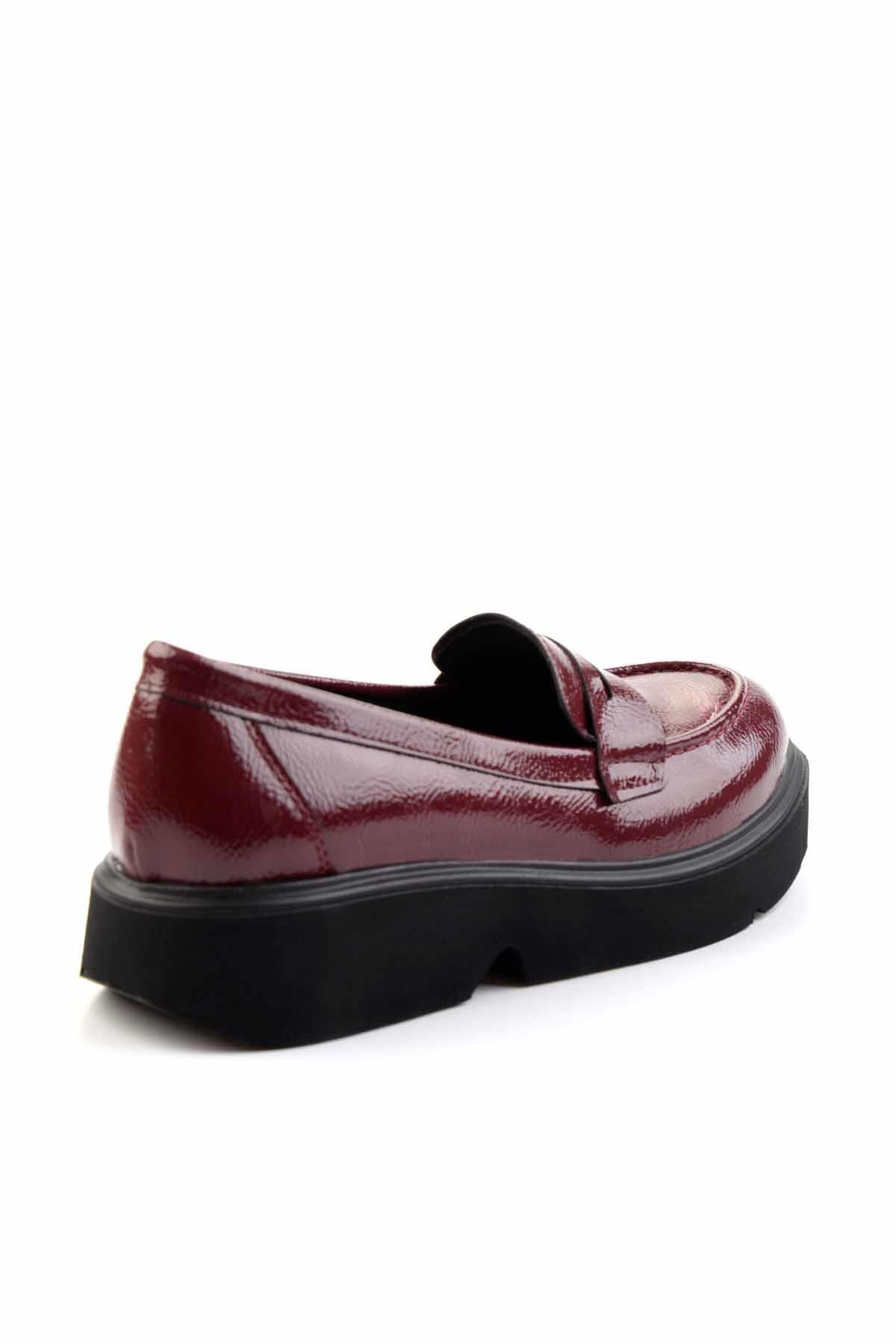 Bordo  Kadın Loafer Ayakkabı K01257068008