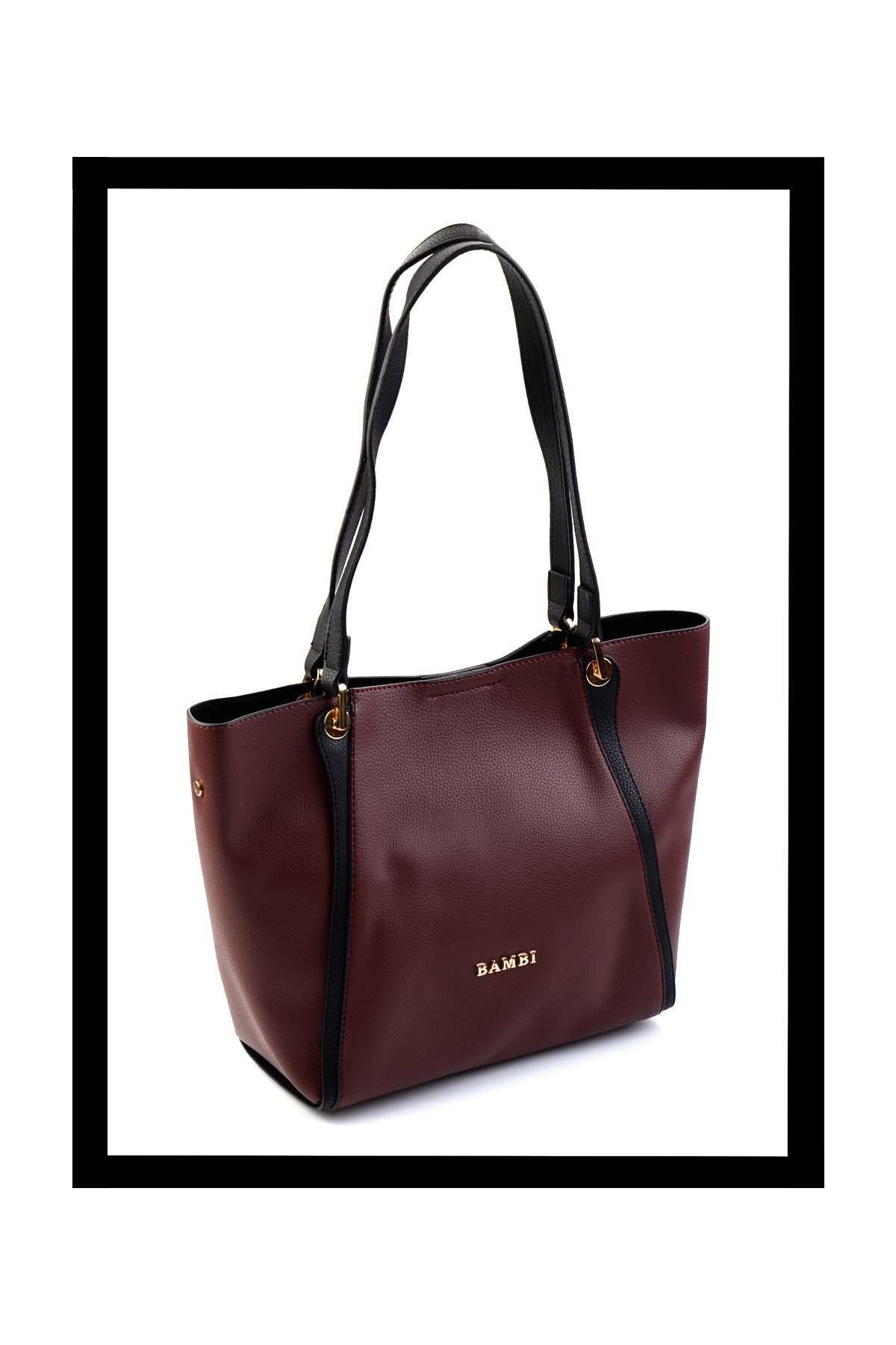 Bordo  Kadın Omuz Çantası C06004258009