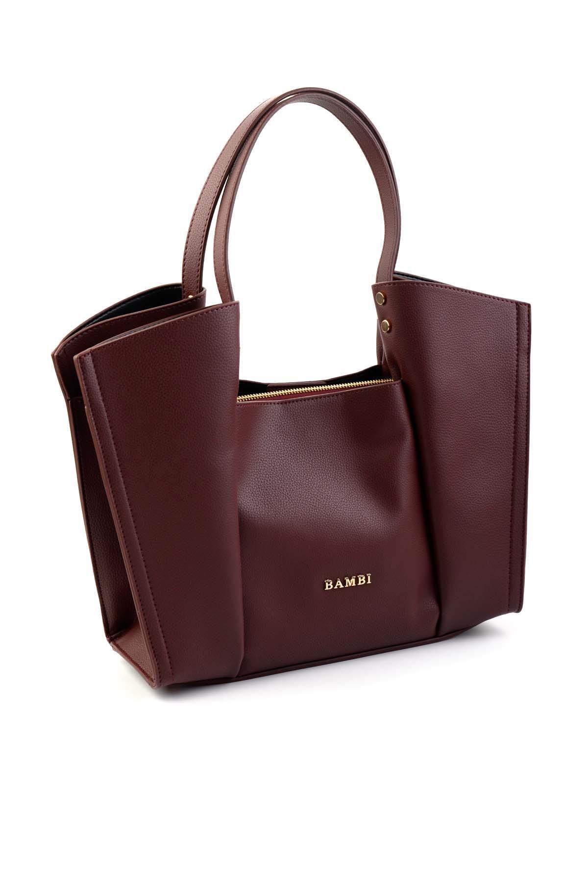 Bordo  Kadın Omuz Çantası C06004902409
