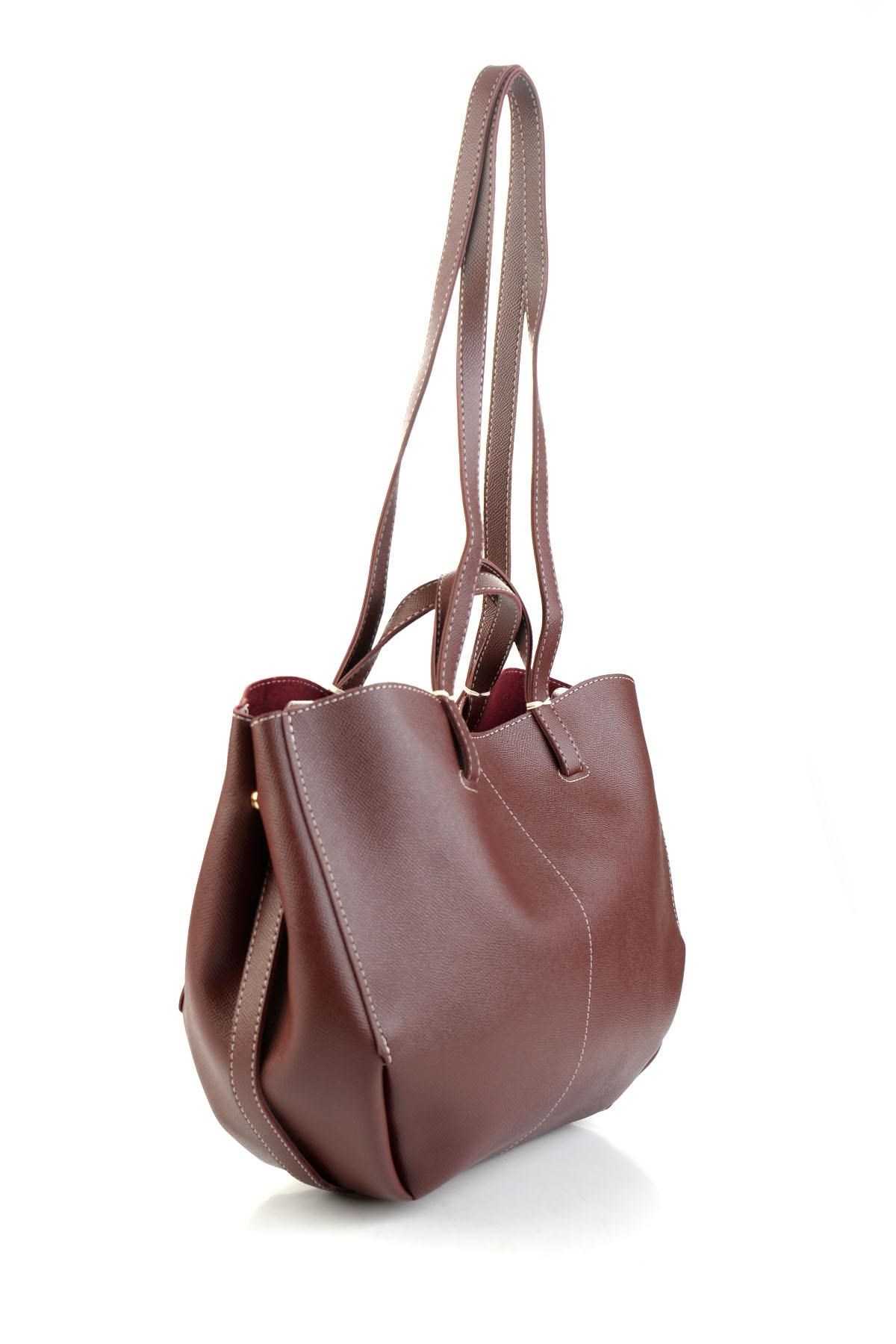 Bordo  Kadın Omuz Çantası C06569000509