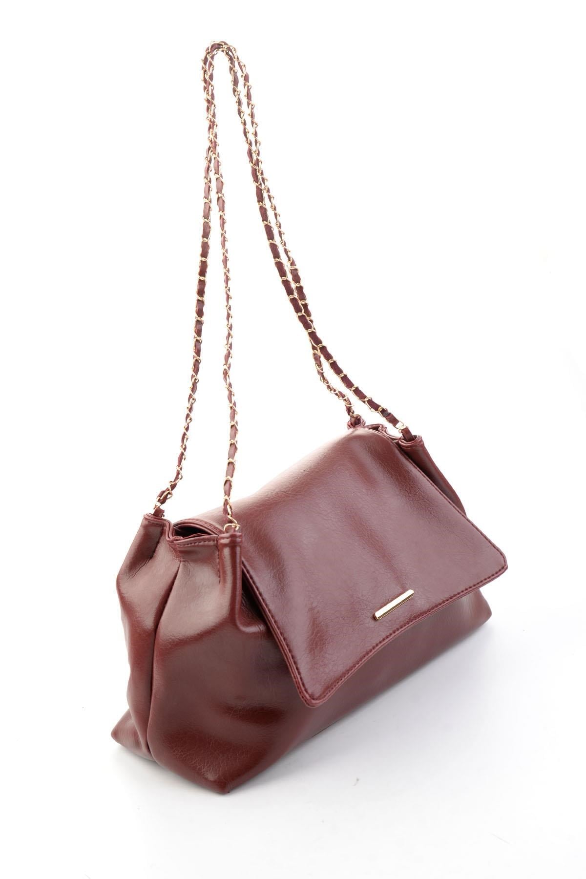 Bordo  Kadın Postacı Çanta C06571011709