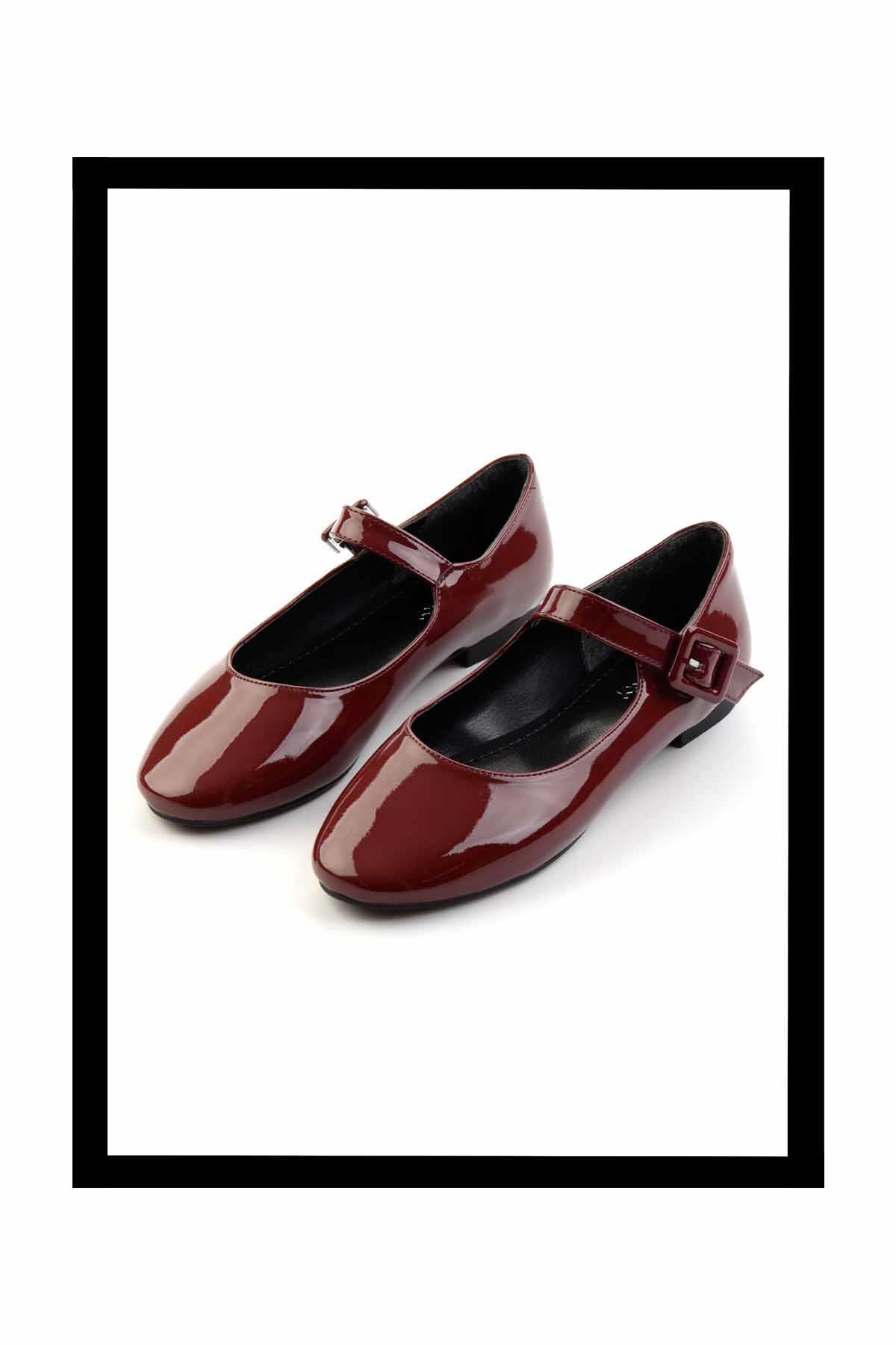 Bordo Rugan  Kadın Babet K01327430008