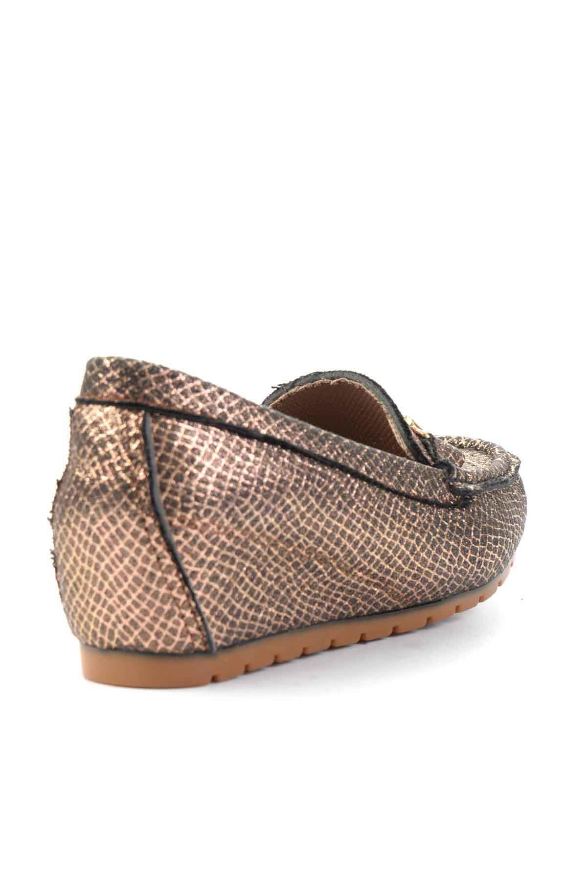 Bronz  Kadın Loafer Ayakkabı K0606088332