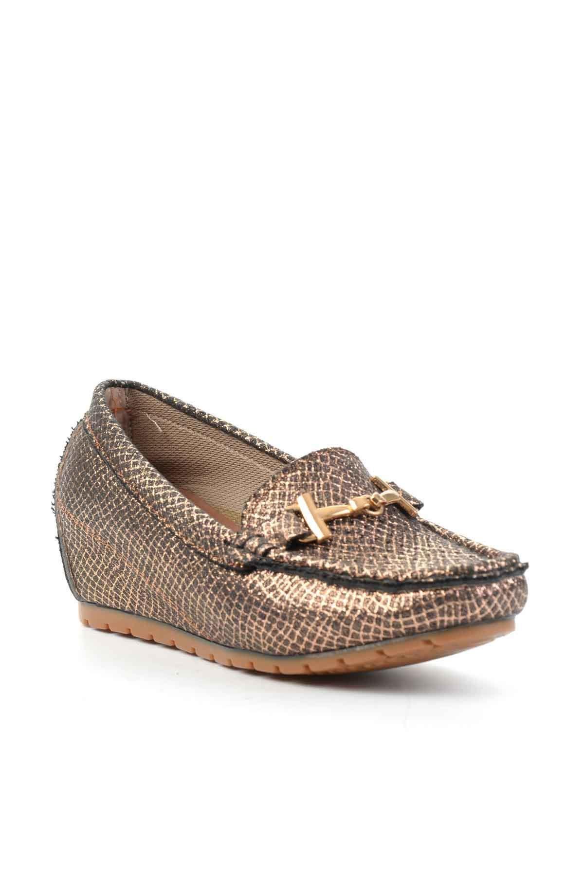 Bronz  Kadın Loafer Ayakkabı K0606088332