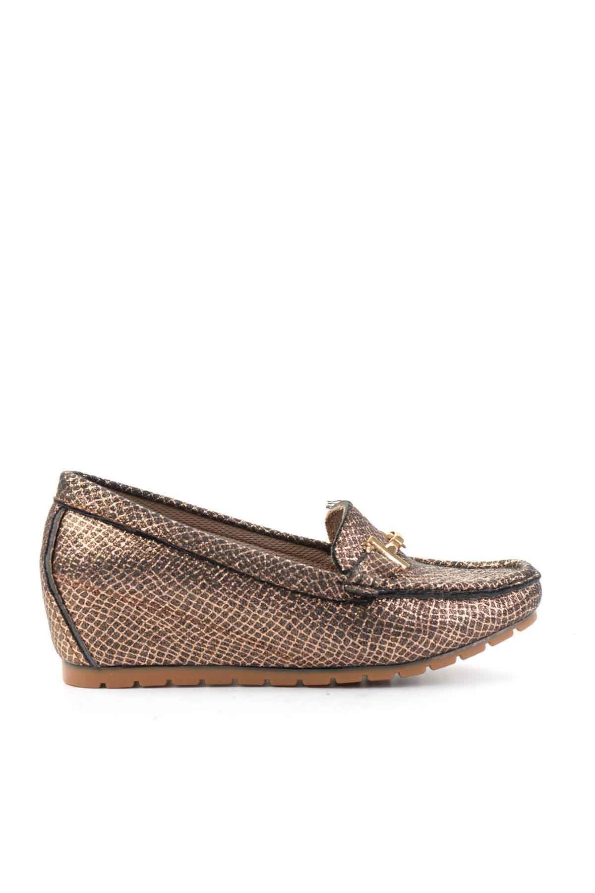Bronz  Kadın Loafer Ayakkabı K0606088332