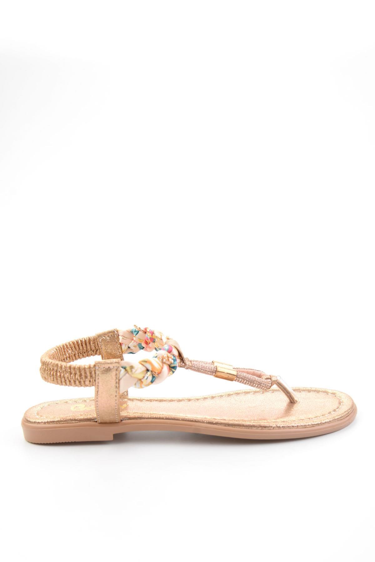 Bronz  Kadın Sandalet K05625050609