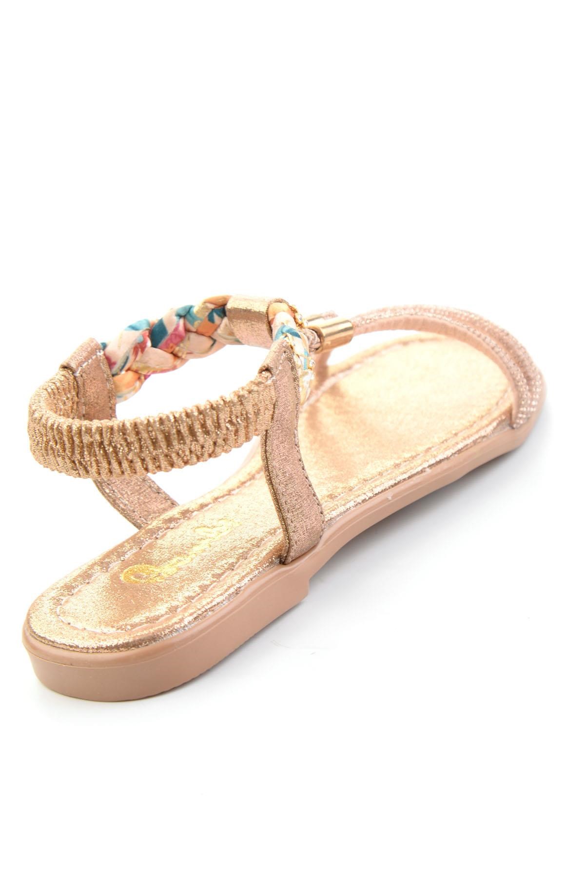 Bronz  Kadın Sandalet K05625053036