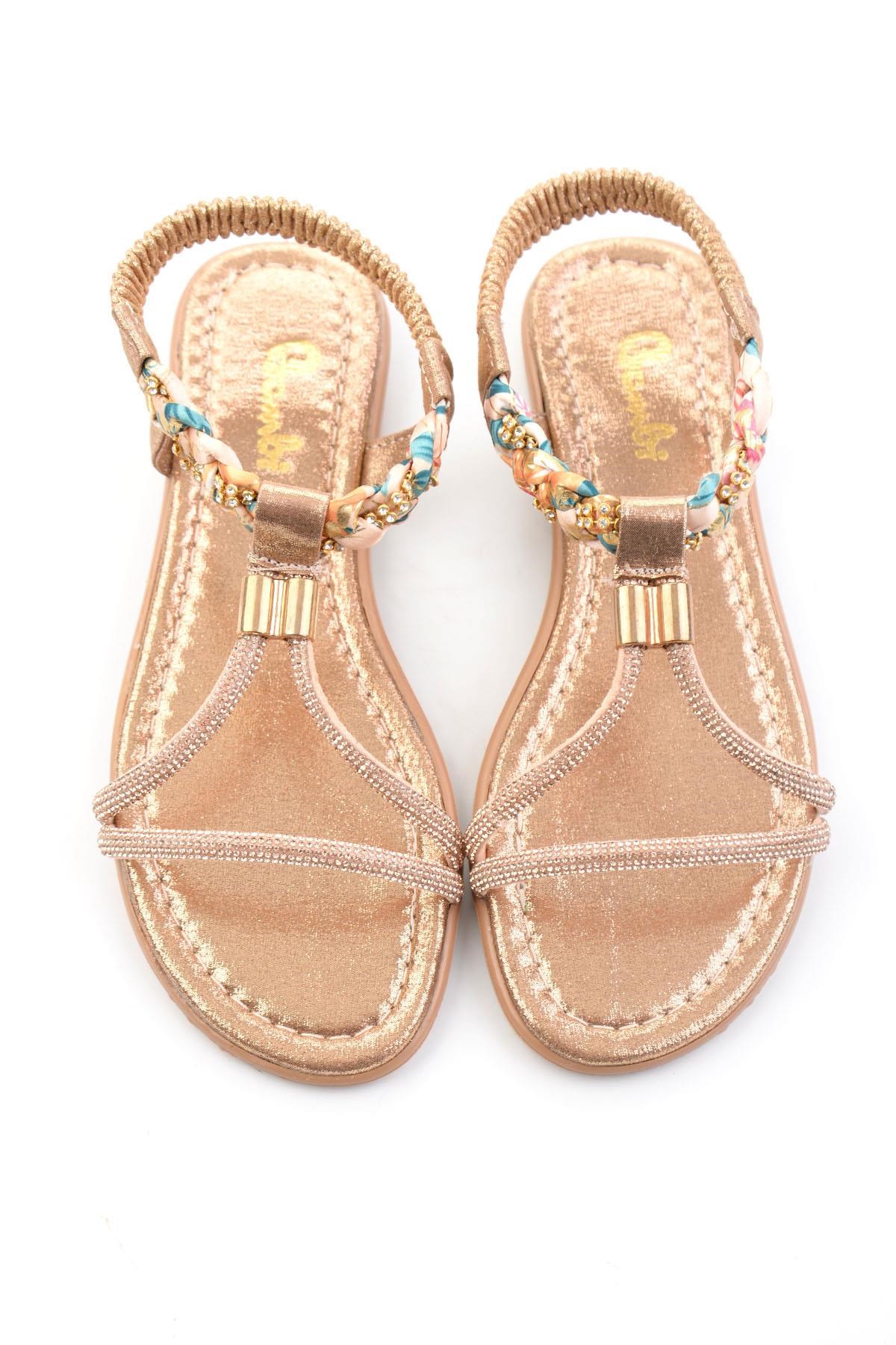 Bronz  Kadın Sandalet K05625053036