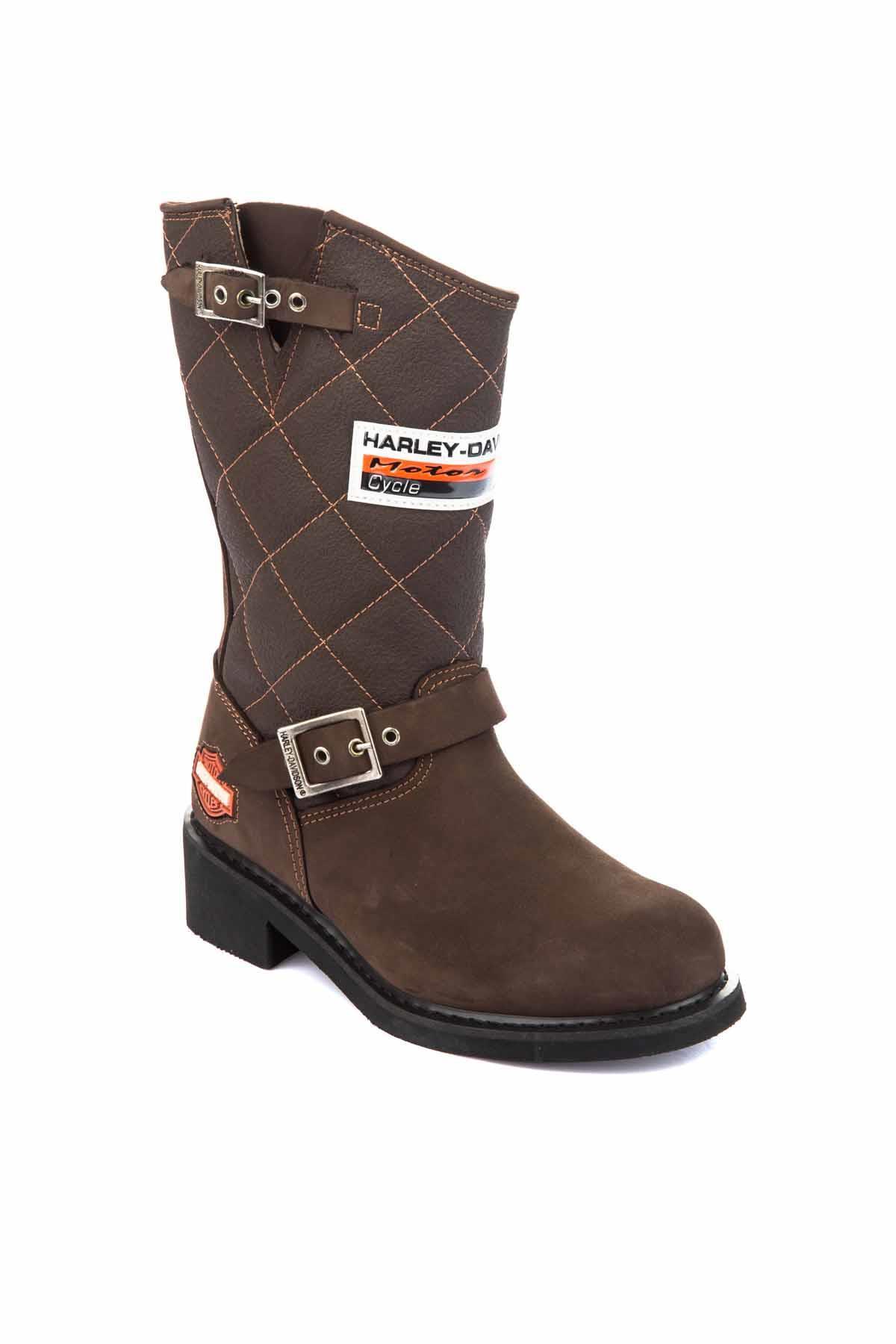 Brown Hakiki Deri Kadın Bot & Bootie HD0777005303