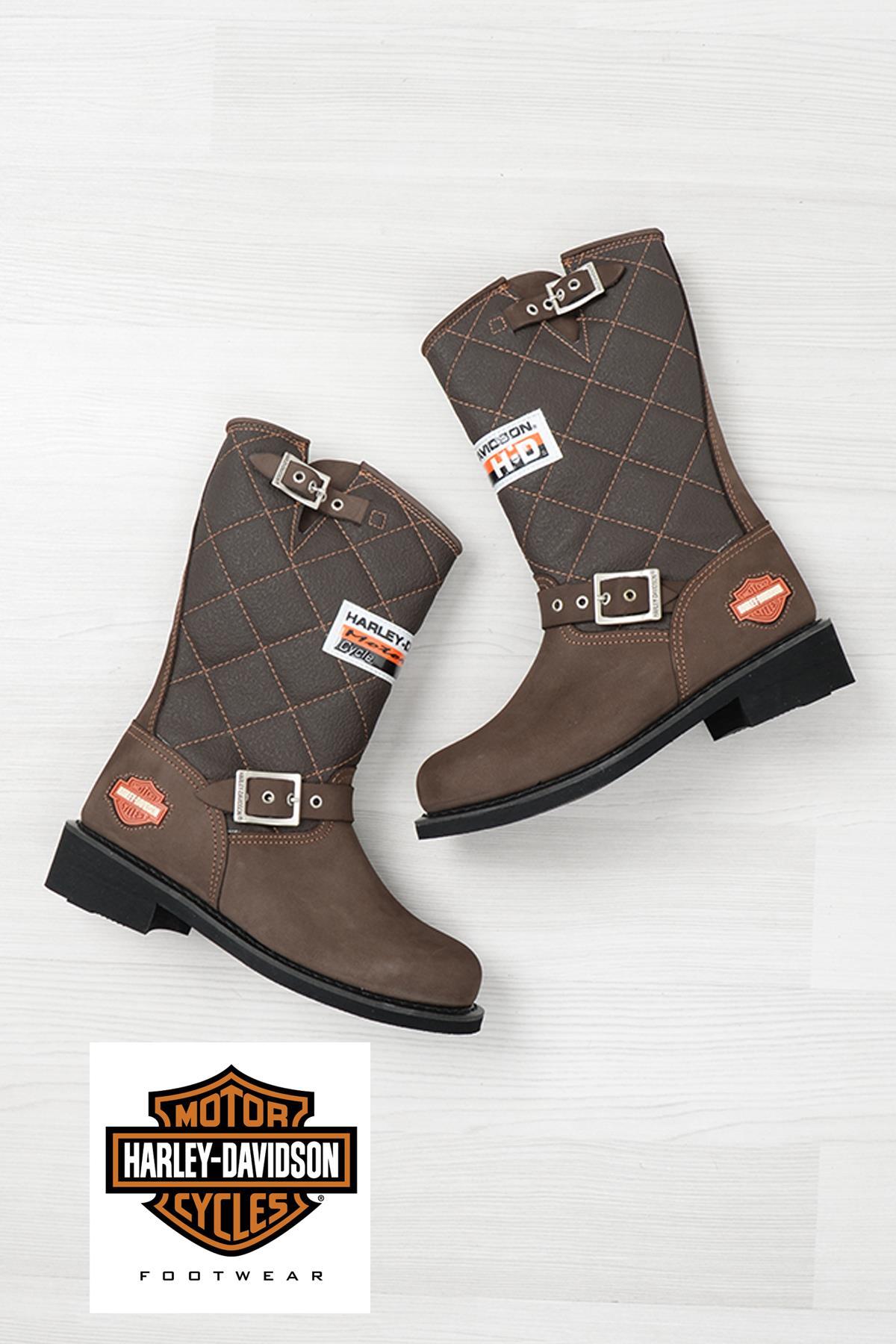 Brown Hakiki Deri Kadın Bot & Bootie HD0777005303