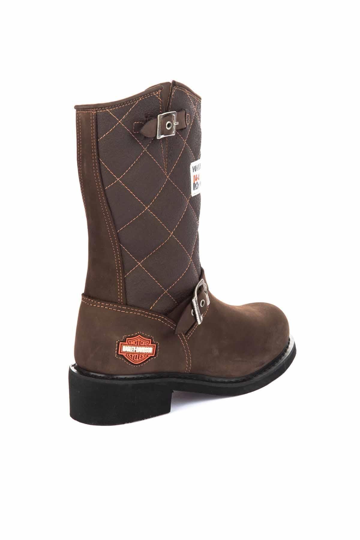 Brown Hakiki Deri Kadın Bot & Bootie HD0777005303