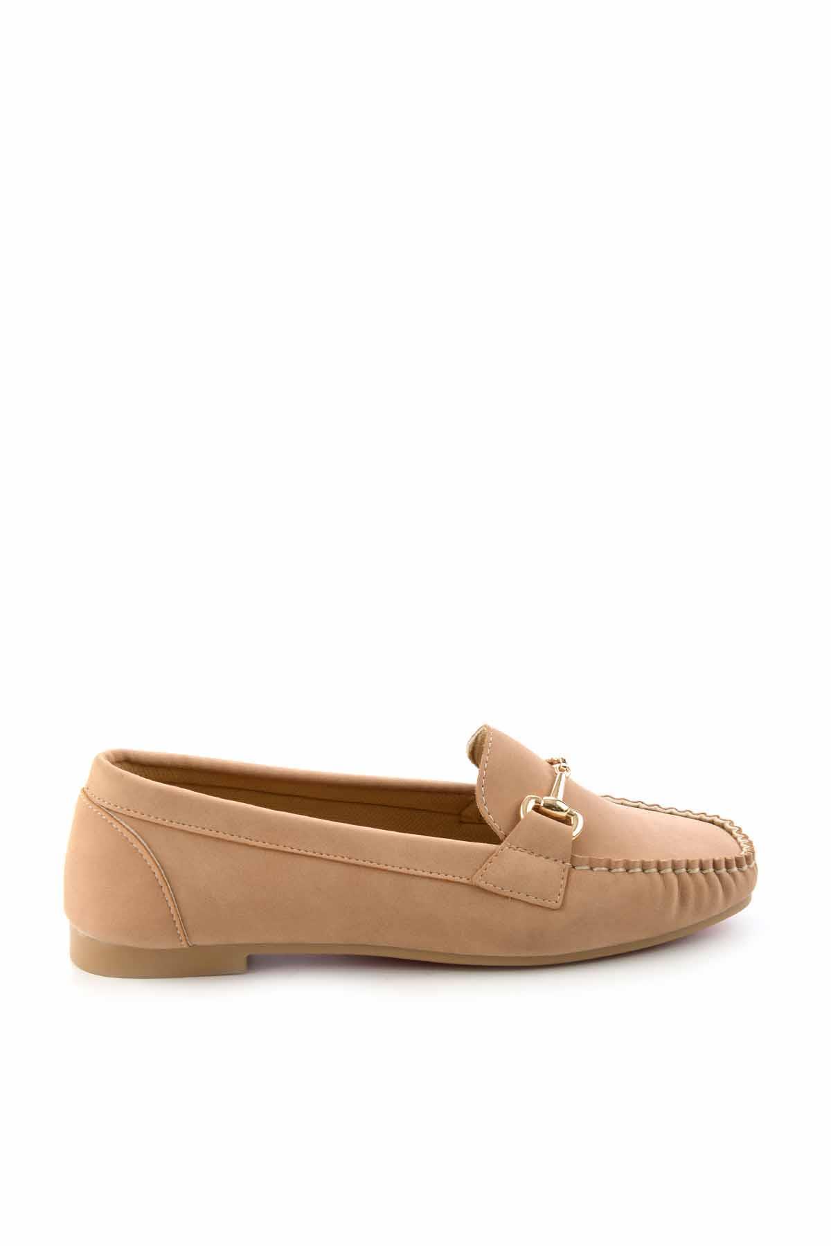 Camel Nubuk  Kadın Loafer Ayakkabı K01542166201