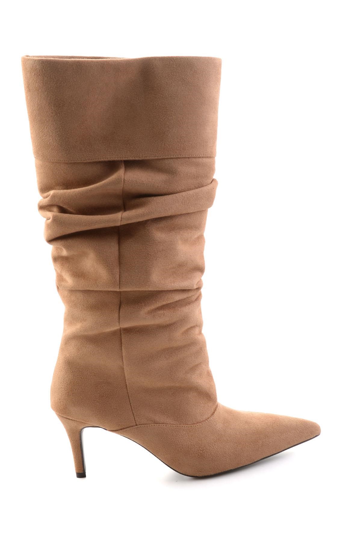 Camel Süet  Kadın Çizme K03845081372