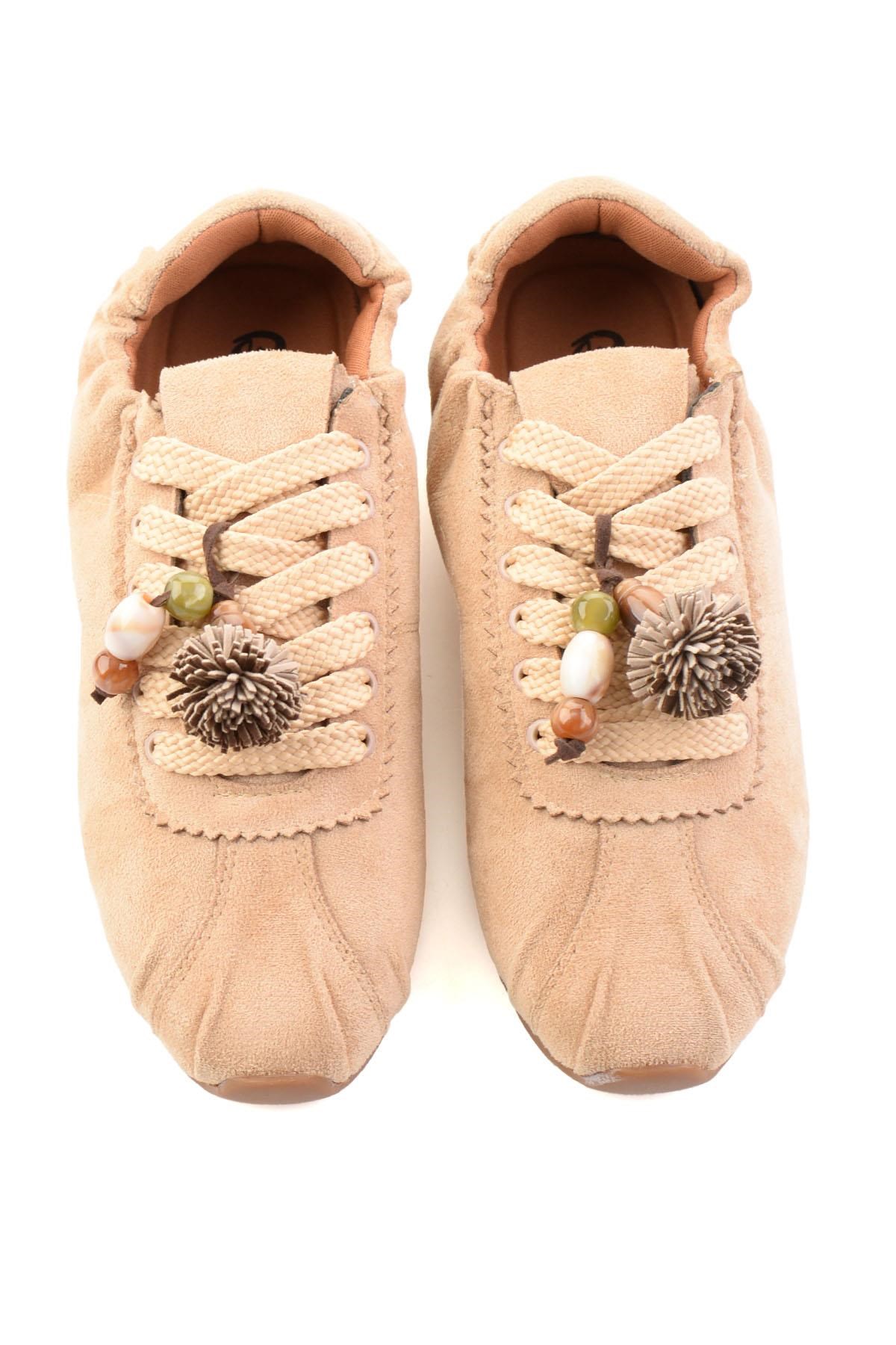 Camel Süet  Kadın Sneaker K01235044572