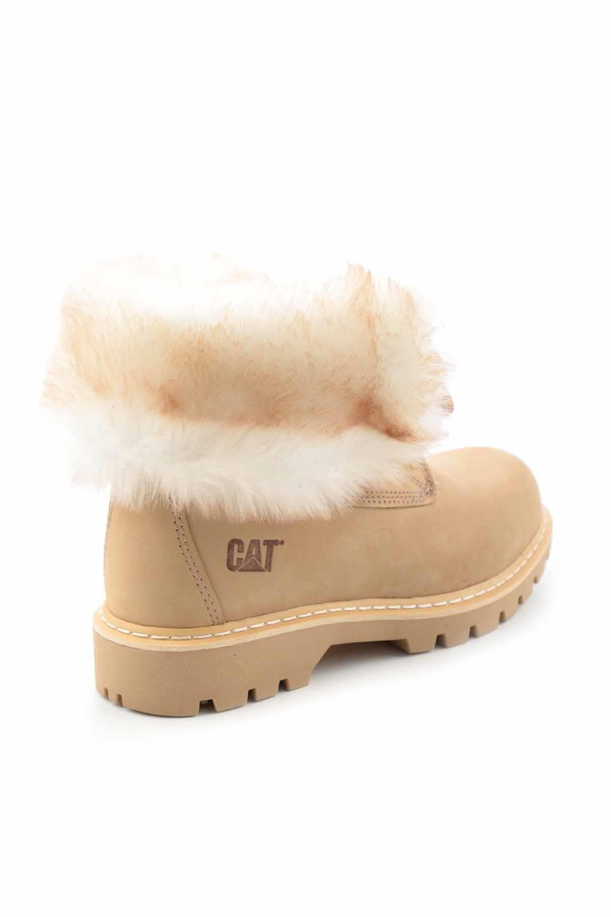 Caramel Hakiki Deri Kadın Bot & Bootie CAT0111118401