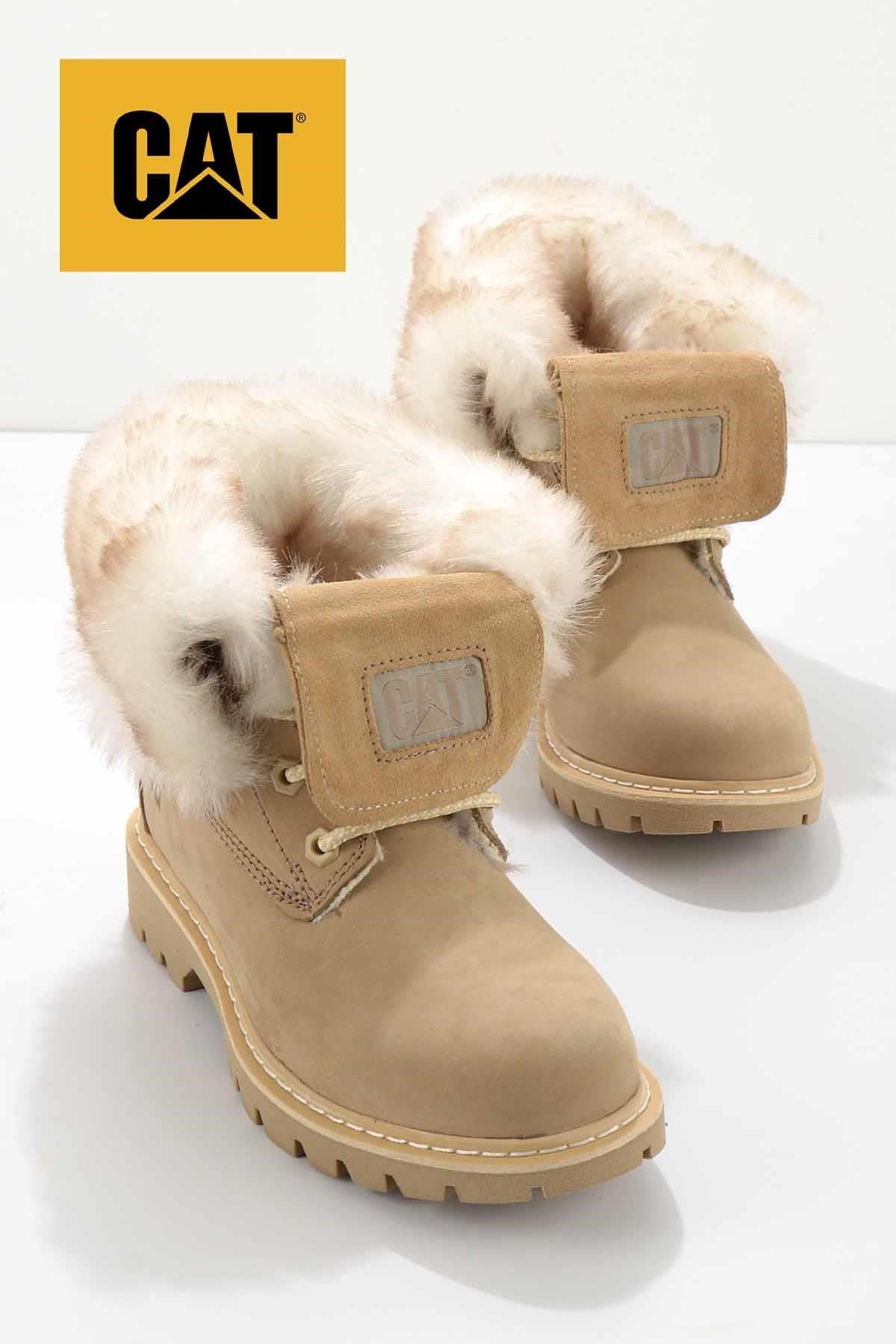 Caramel Hakiki Deri Kadın Bot & Bootie CAT0111118401