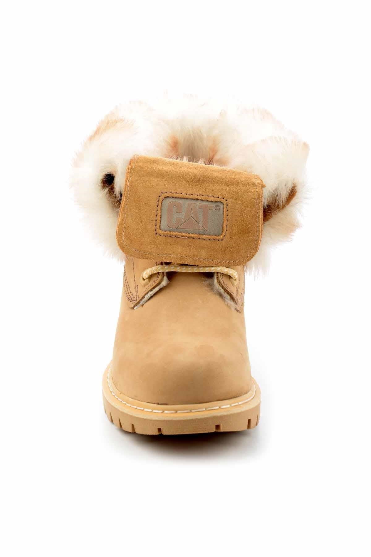 Caramel Hakiki Deri Kadın Bot & Bootie CAT0111118401
