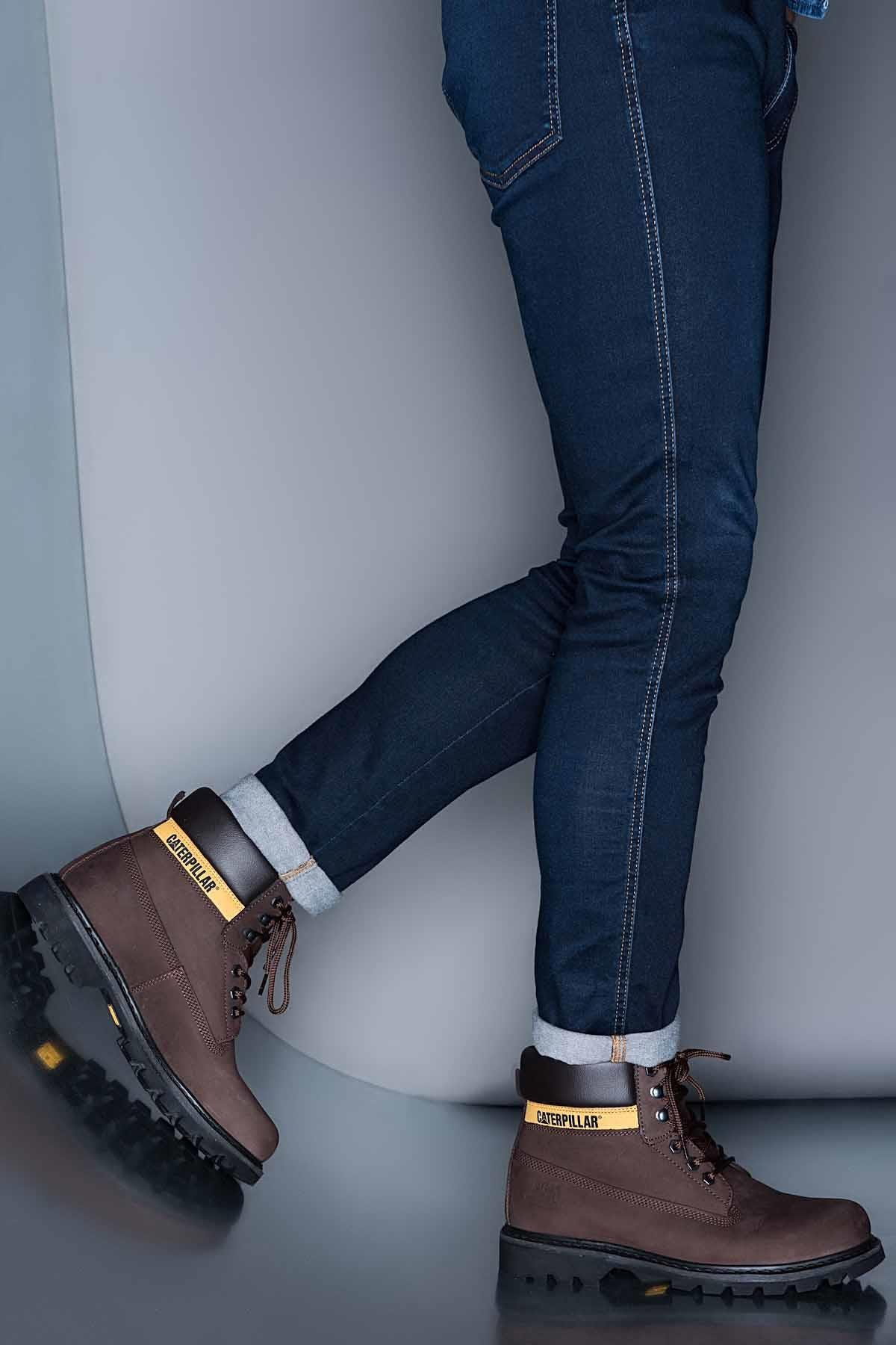 Chocolate Leather Erkek Bot & Bootie CAT1111000101