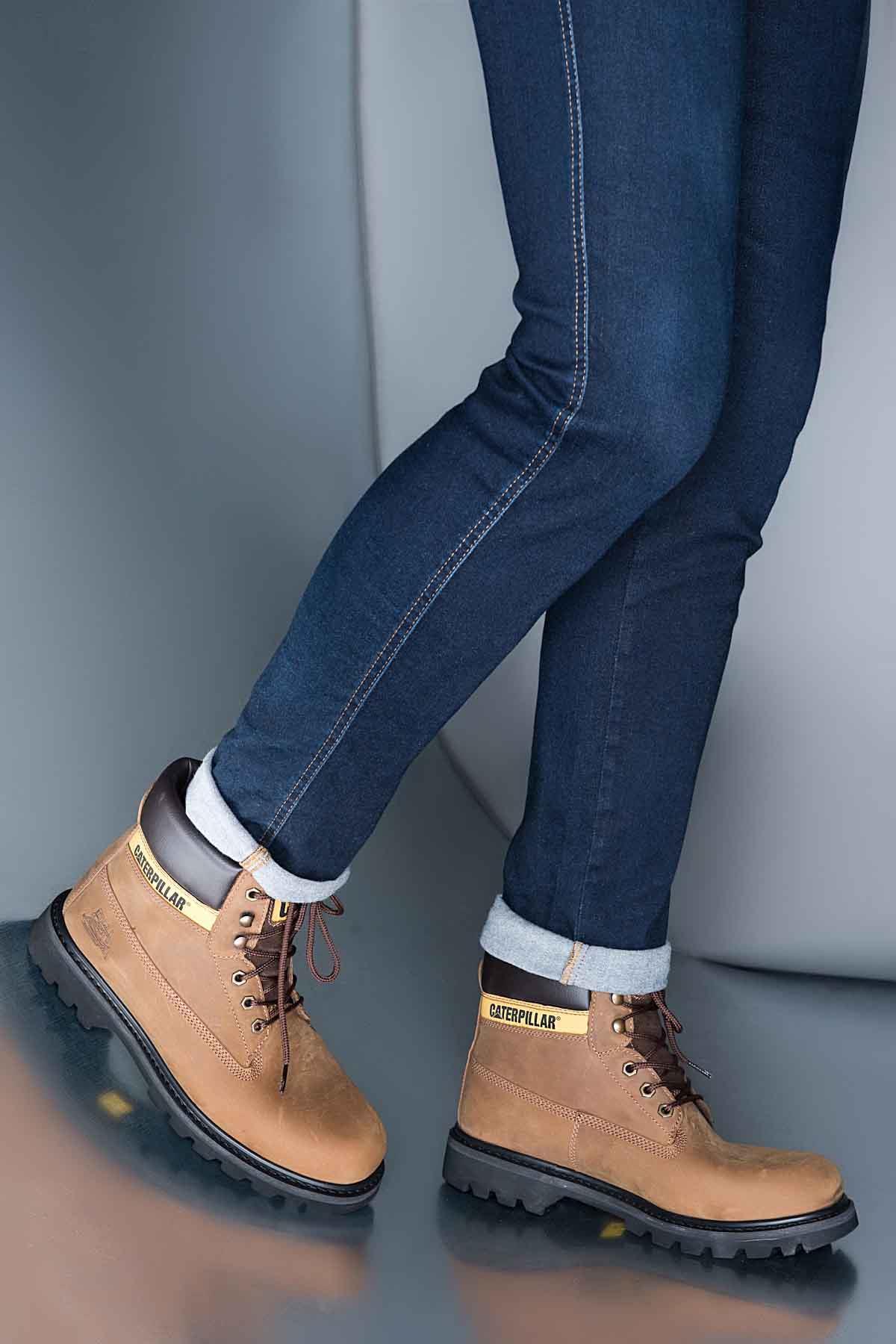 Copper Nubuk Hakiki Deri Erkek Bot & Bootie CAT1111000101