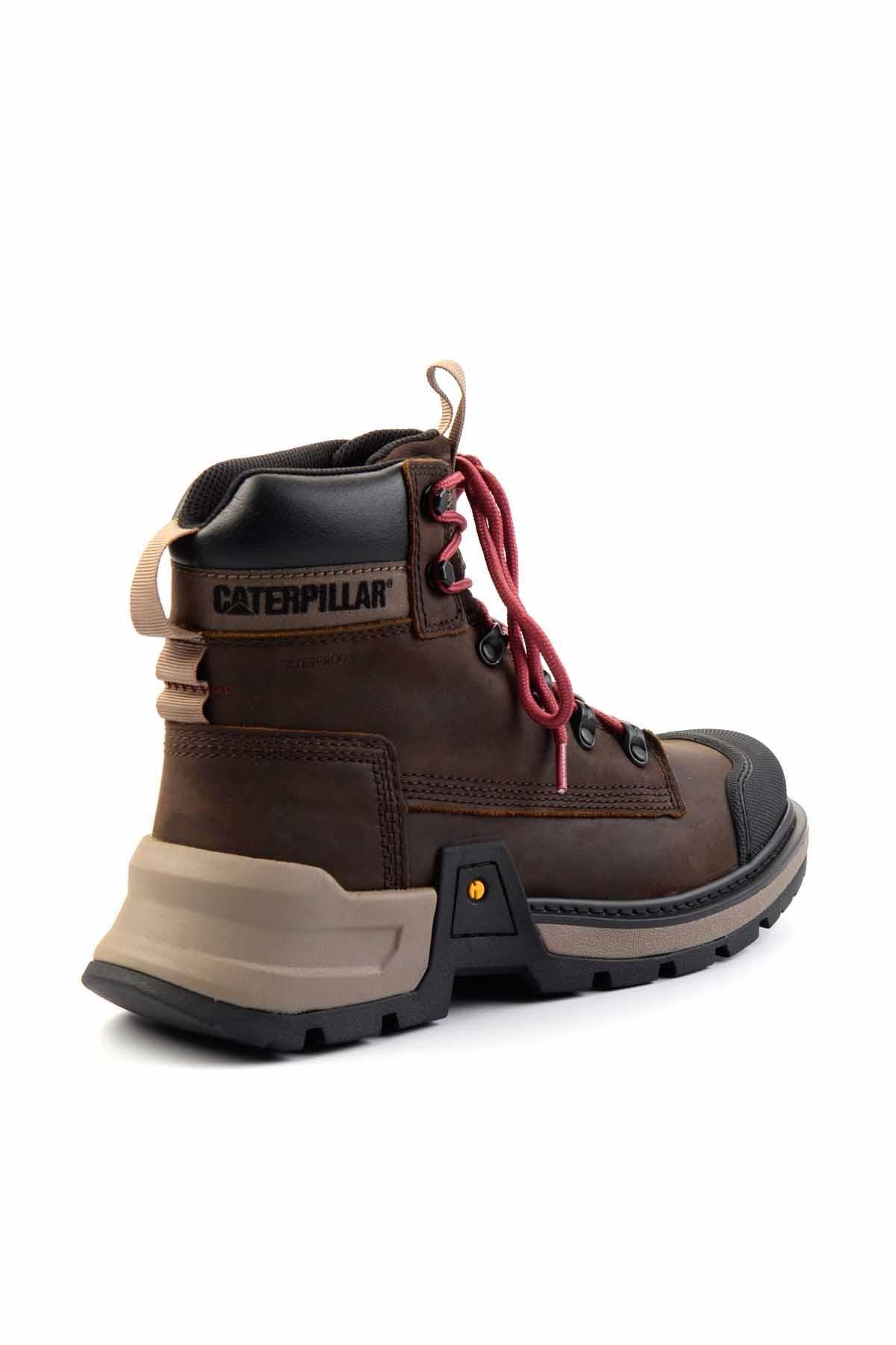 Dark Brown Hakiki Deri Erkek Bot & Bootie CAT1111111303