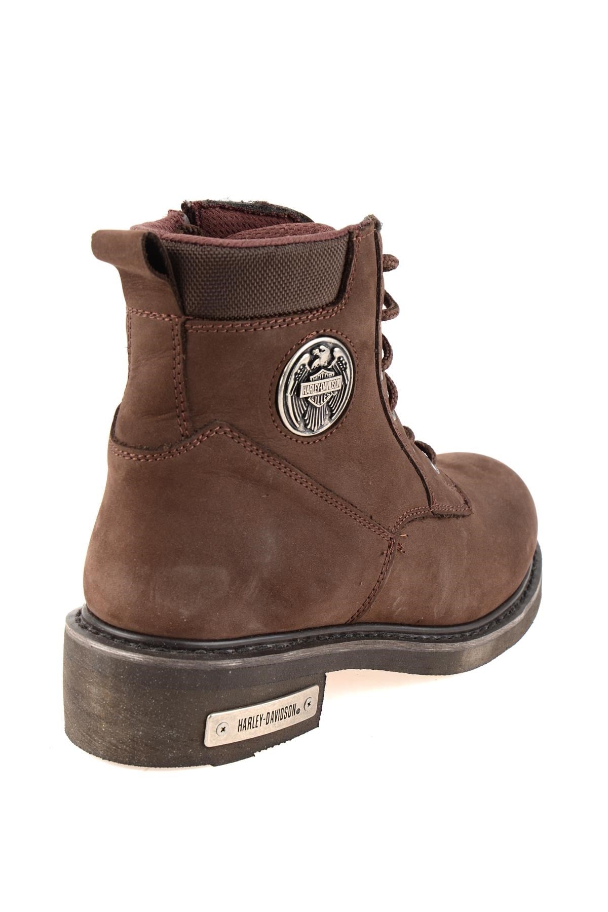 Dark Brown Hakiki Deri Erkek Bot & Bootie HD1777009801