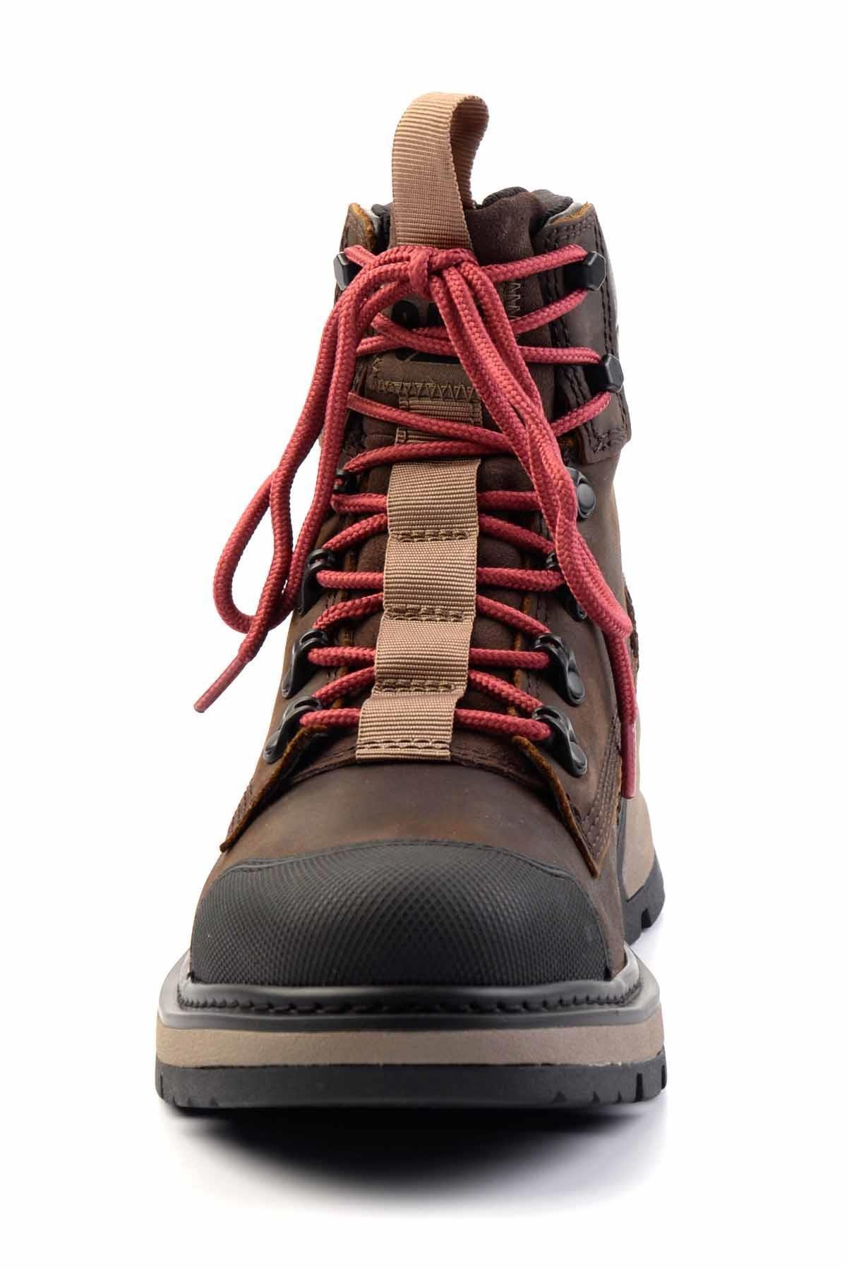 Dark Brown Hakiki Deri Erkek Bot & Bootie CAT1111111303