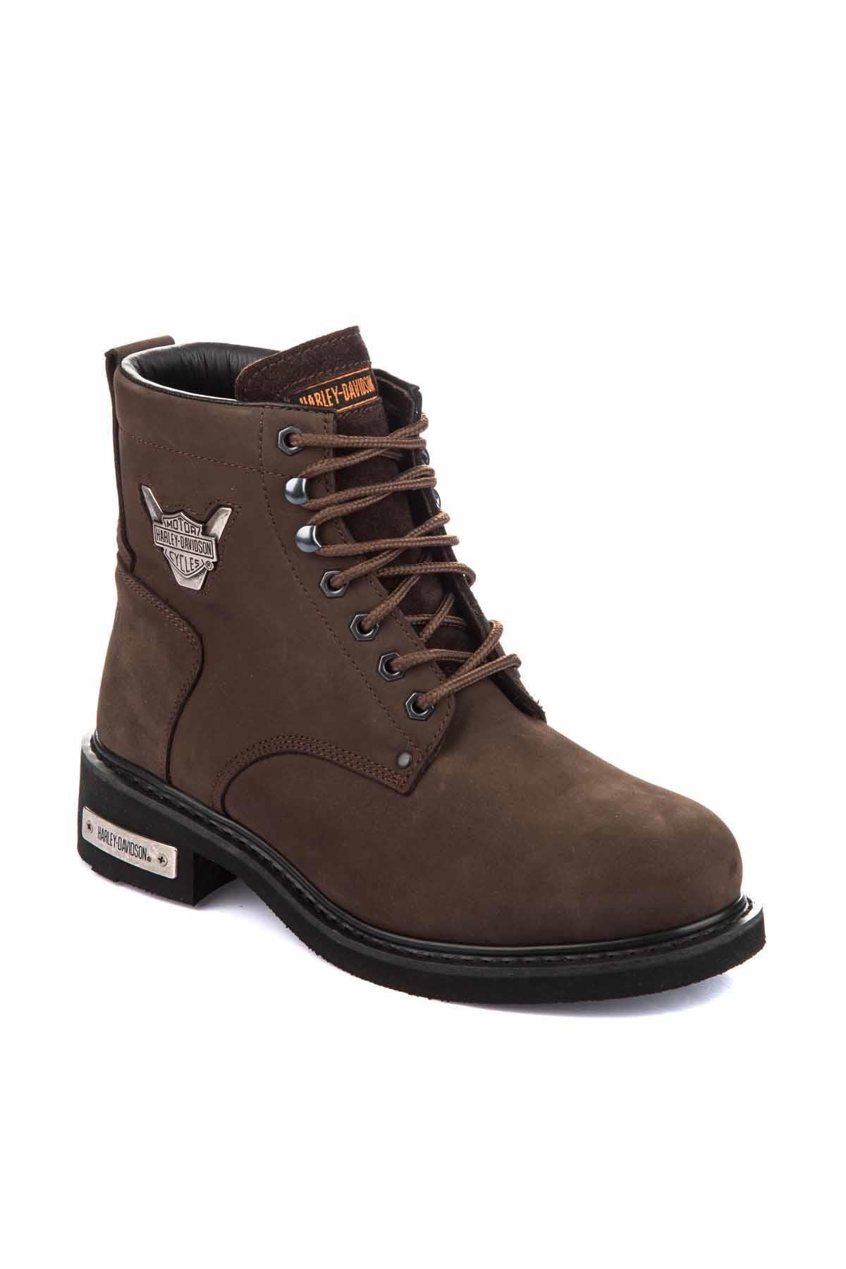 Dark Brown Hakiki Deri Erkek Bot & Bootie HD1777009603