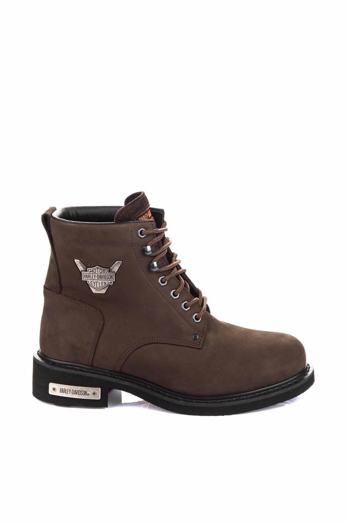 Dark Brown Hakiki Deri Erkek Bot & Bootie HD1777009603