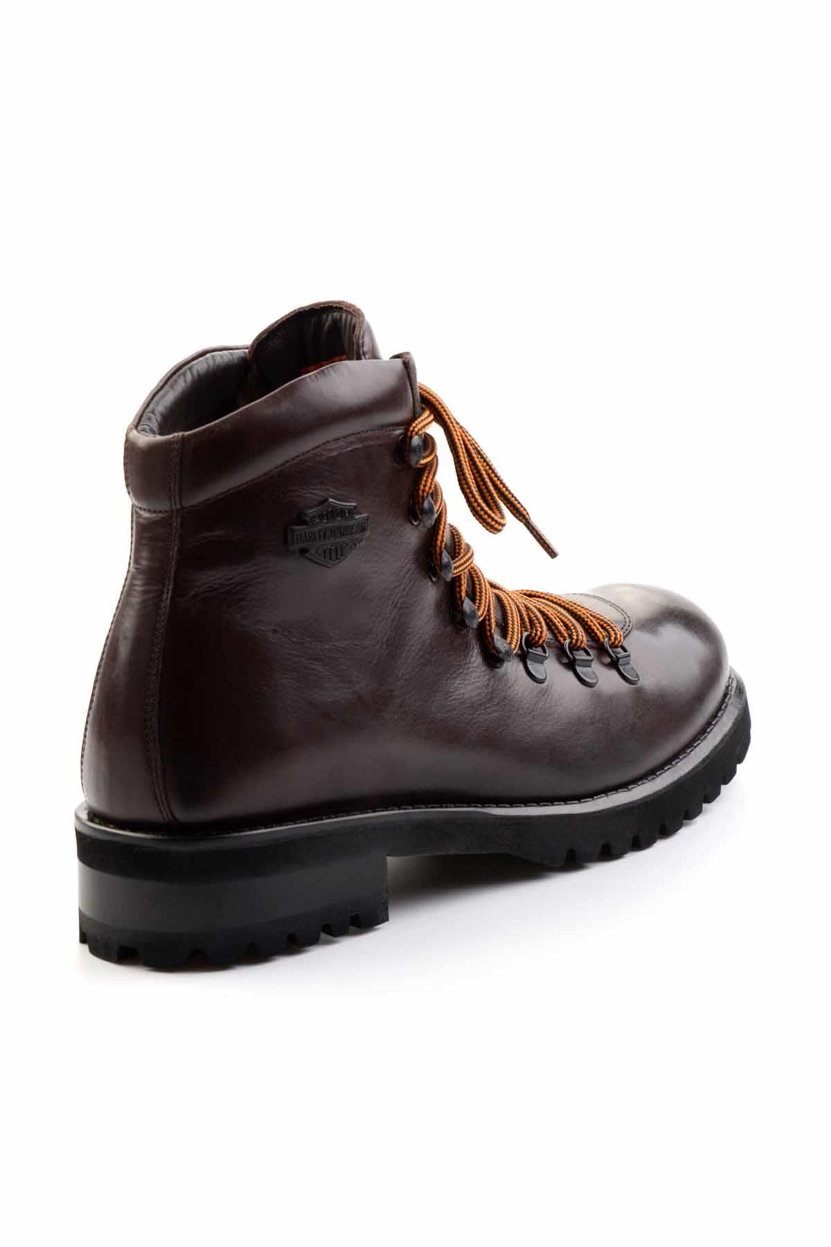 Dark Brown Hakiki Deri Erkek Bot & Bootie HD1777006003