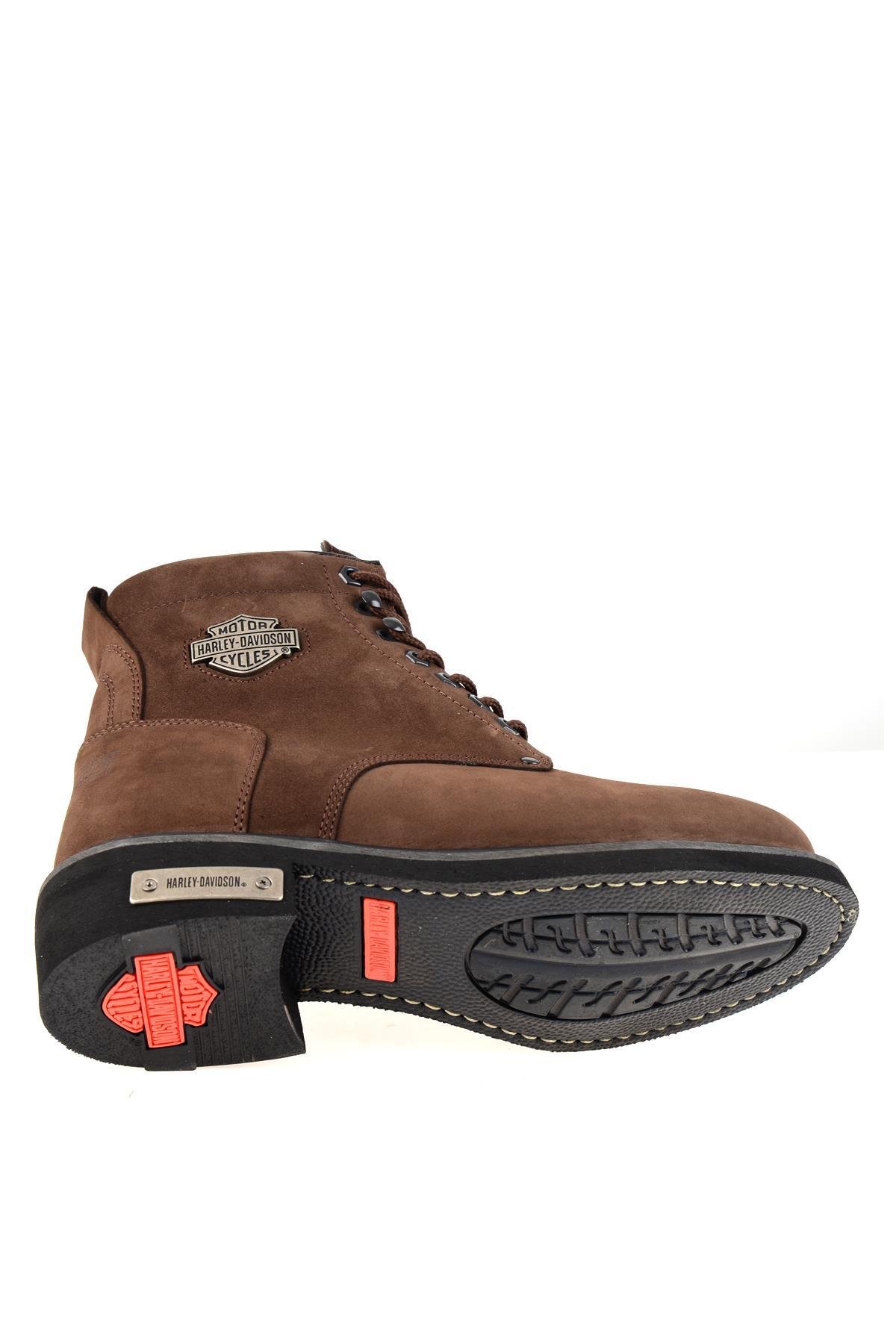 Dark Brown Hakiki Deri Erkek Bot & Bootie HD1777009603