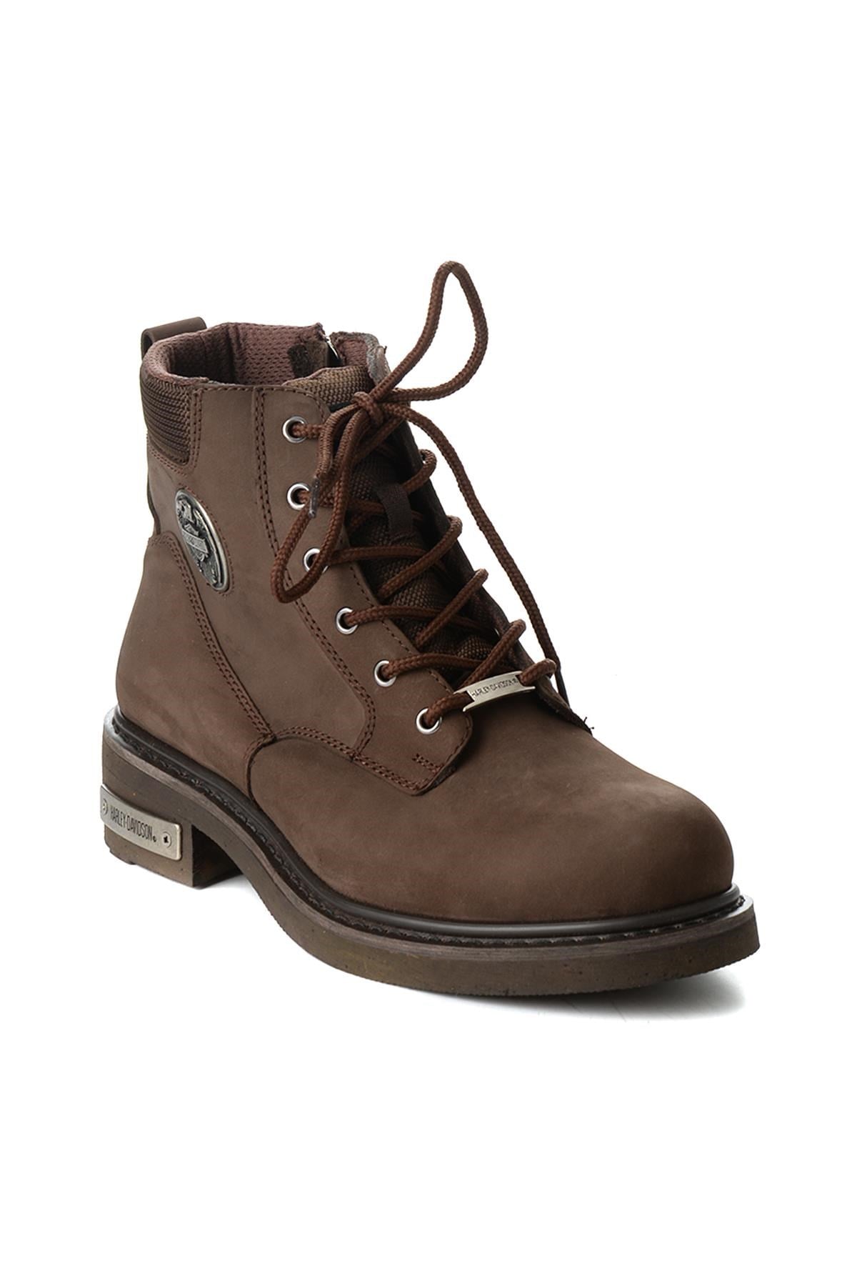 Dark Brown Hakiki Deri Erkek Bot & Bootie HD1777009801