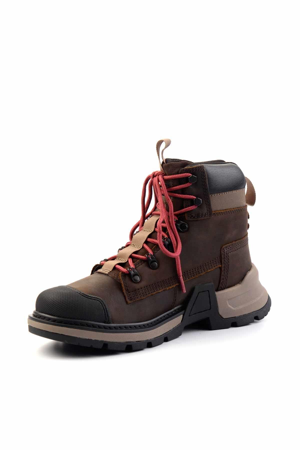 Dark Brown Hakiki Deri Erkek Bot & Bootie CAT1111111303