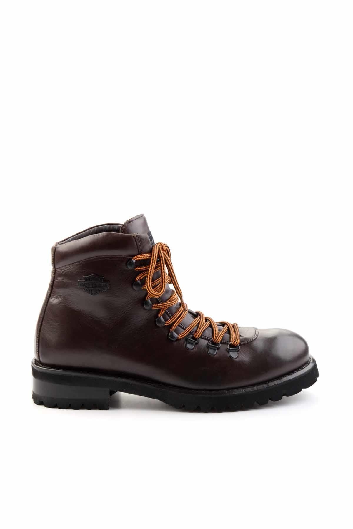 Dark Brown Hakiki Deri Erkek Bot & Bootie HD1777006003