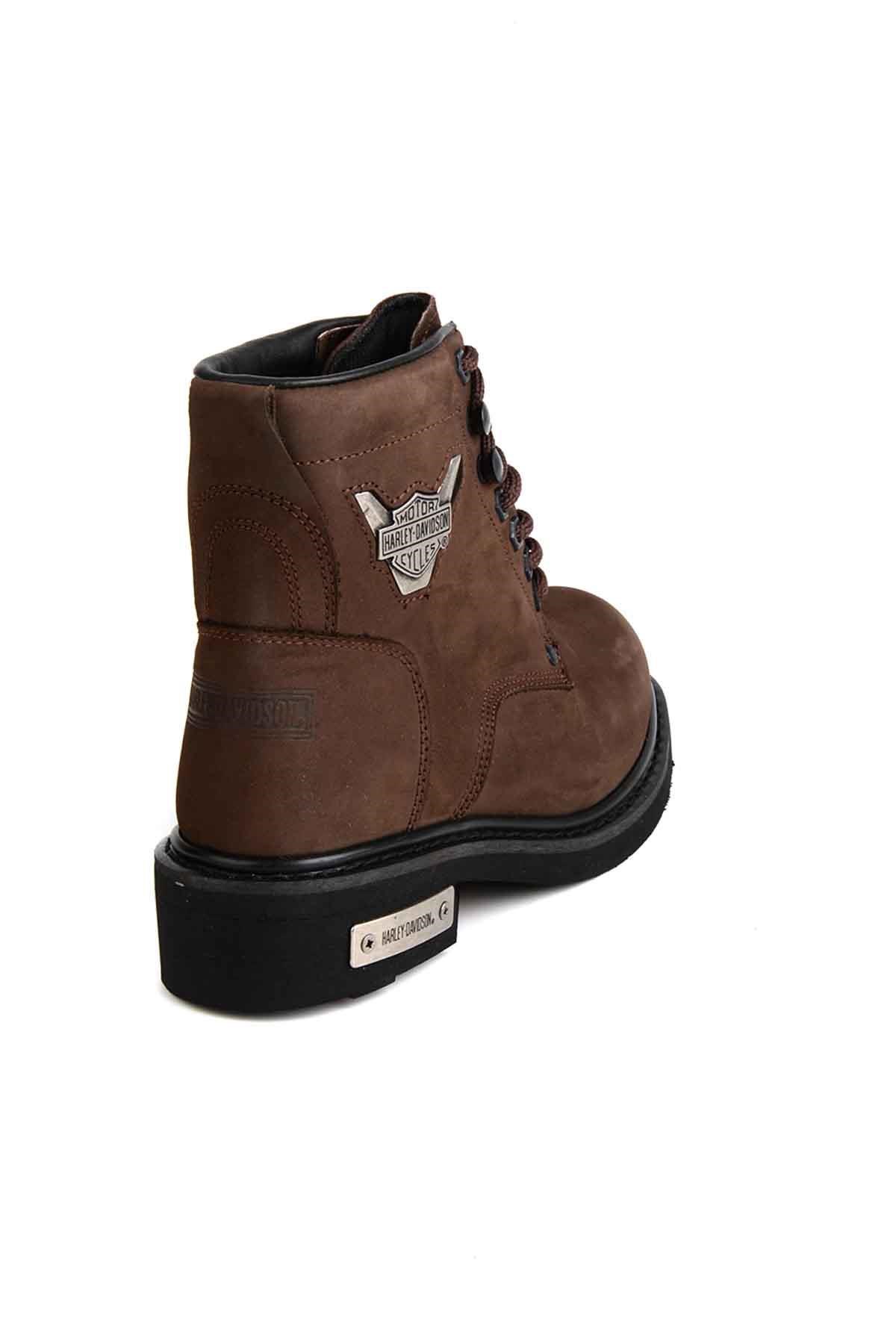 Dark Brown Hakiki Deri Kadın Bot & Bootie HD0777009603