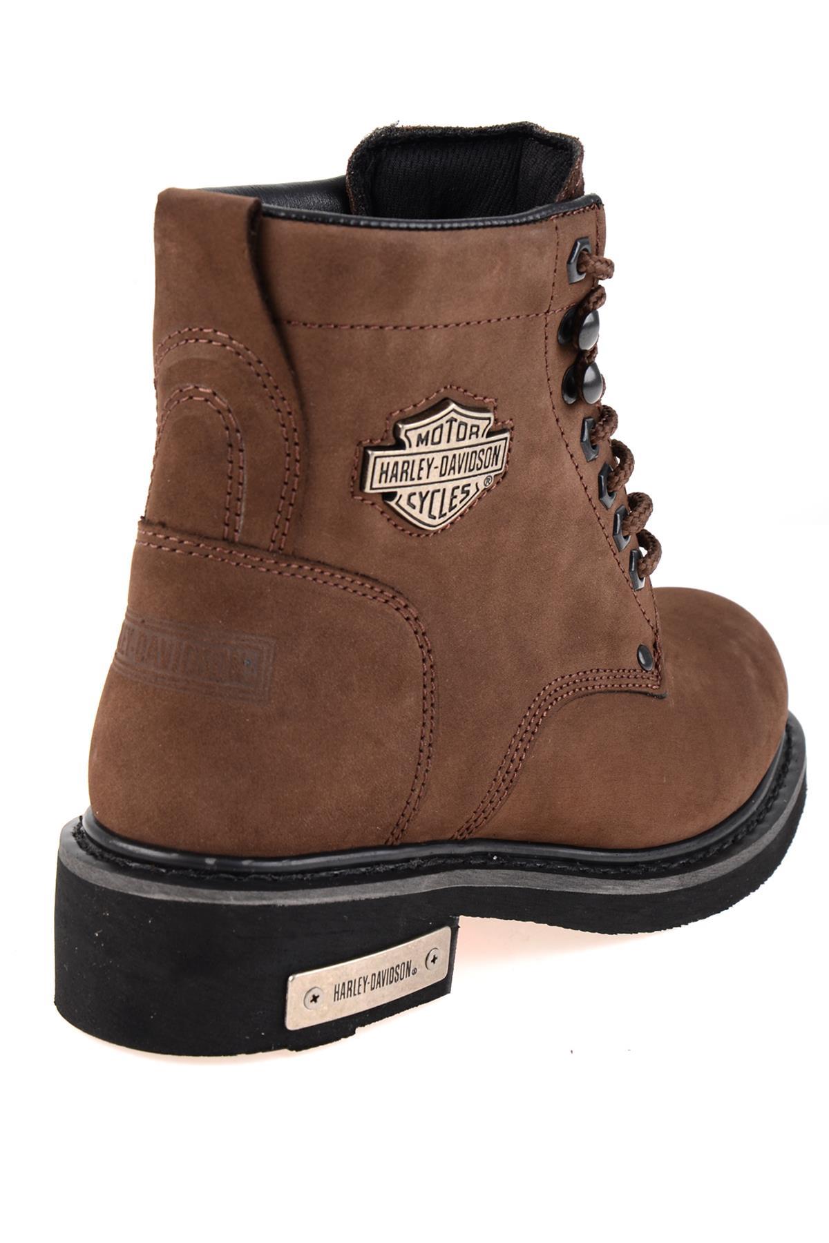 Dark Brown Hakiki Deri Kadın Bot & Bootie HD0777009603