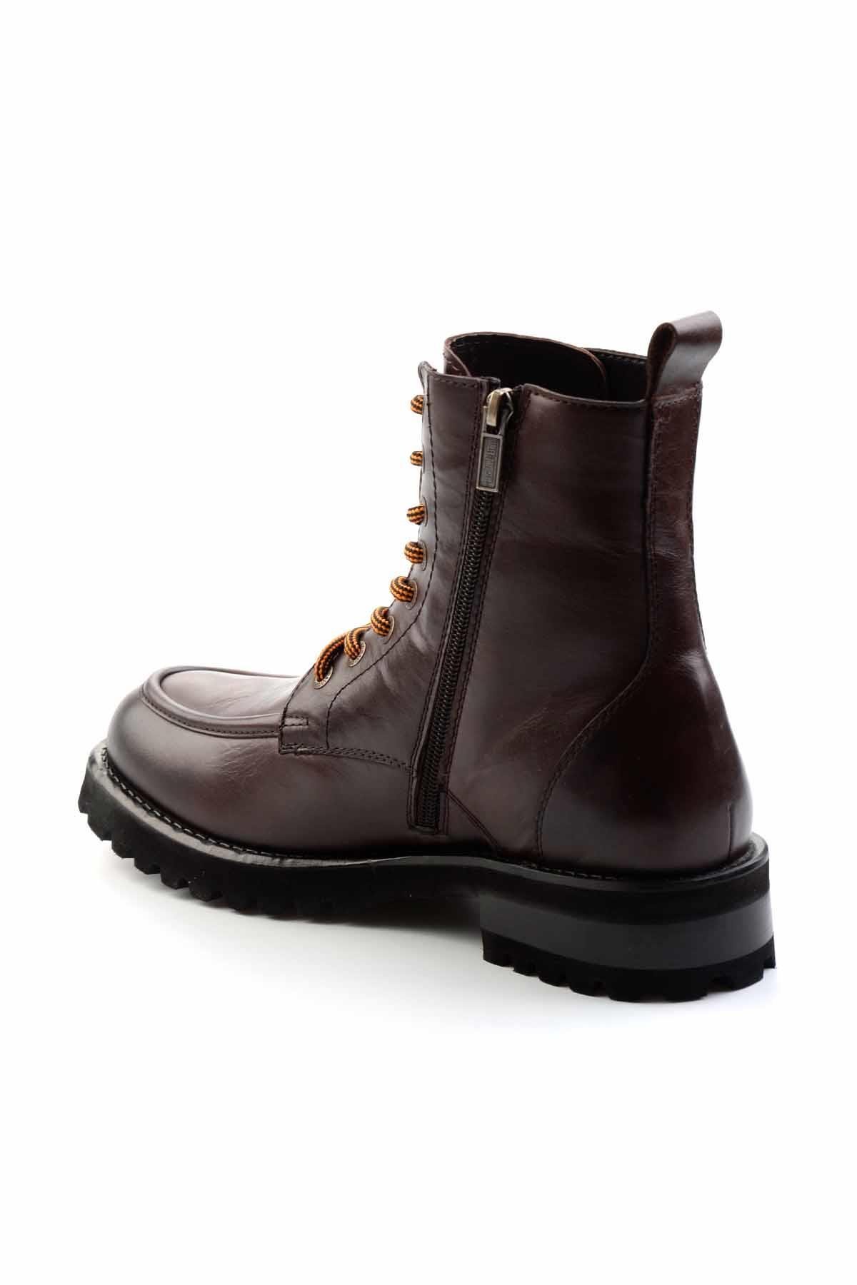 Dark Brown Leather Erkek Bot & Bootie HD1777005903