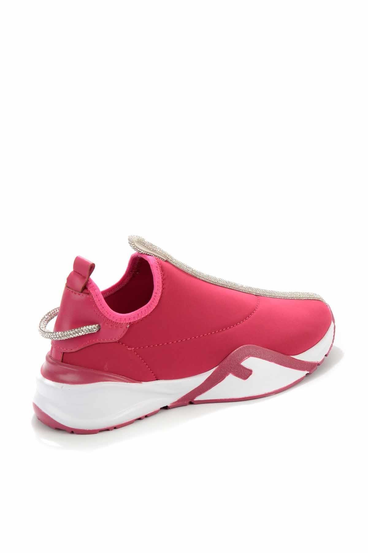 Fuşya Streç  Kadın Sneaker K01235004317