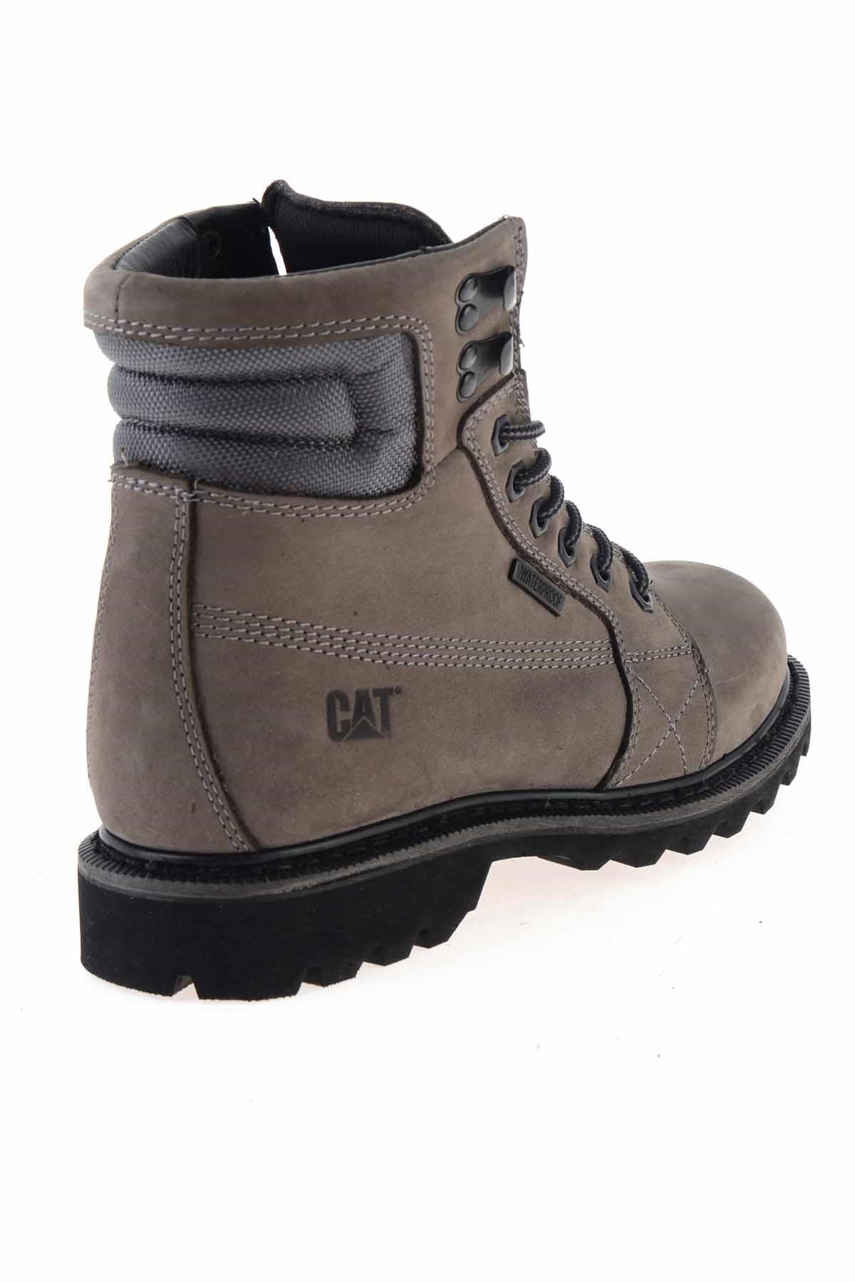 Grey Hakiki Deri Erkek Bot & Bootie CAT1111122601