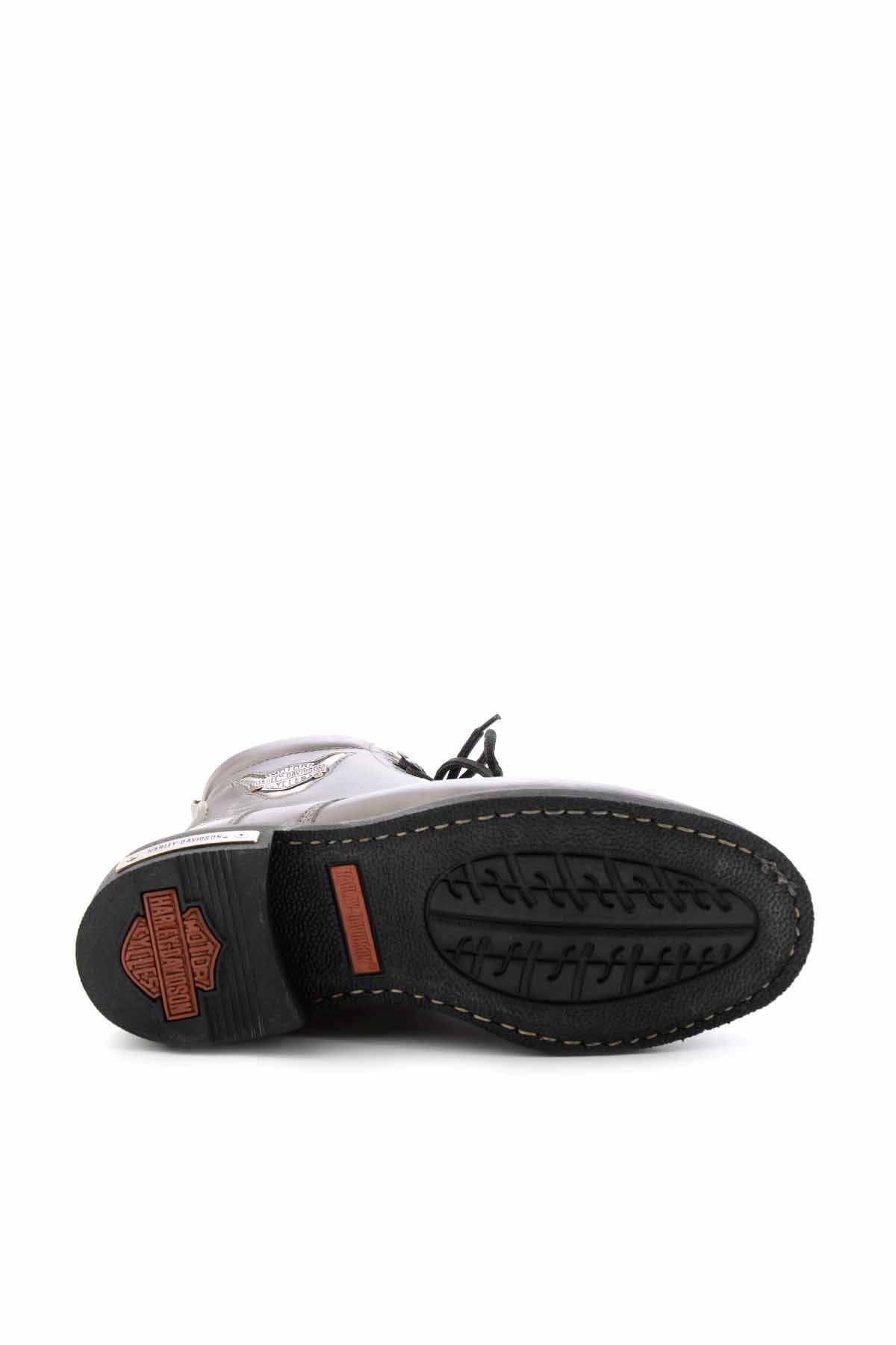 Grey Hakiki Deri Erkek Bot & Bootie HD1777009603