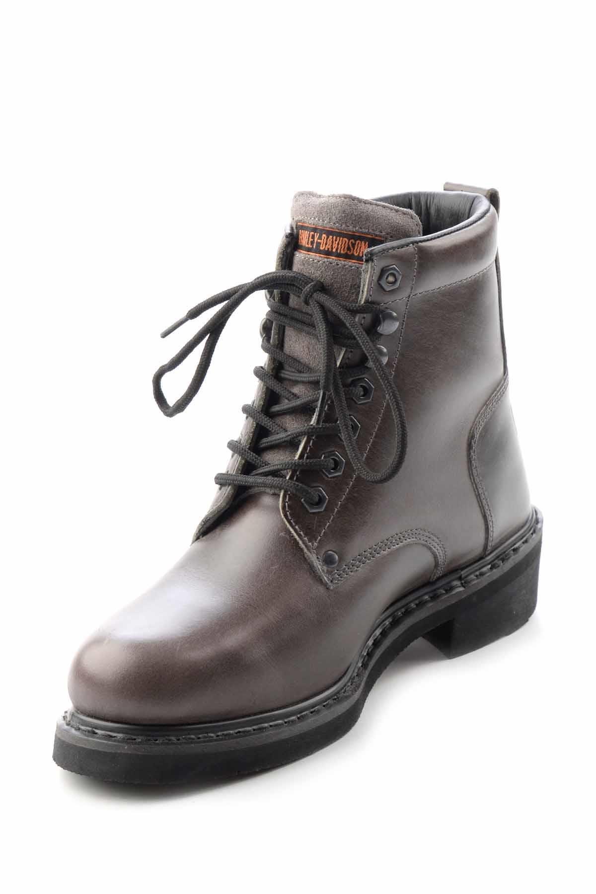 Grey Hakiki Deri Erkek Bot & Bootie HD1777009603