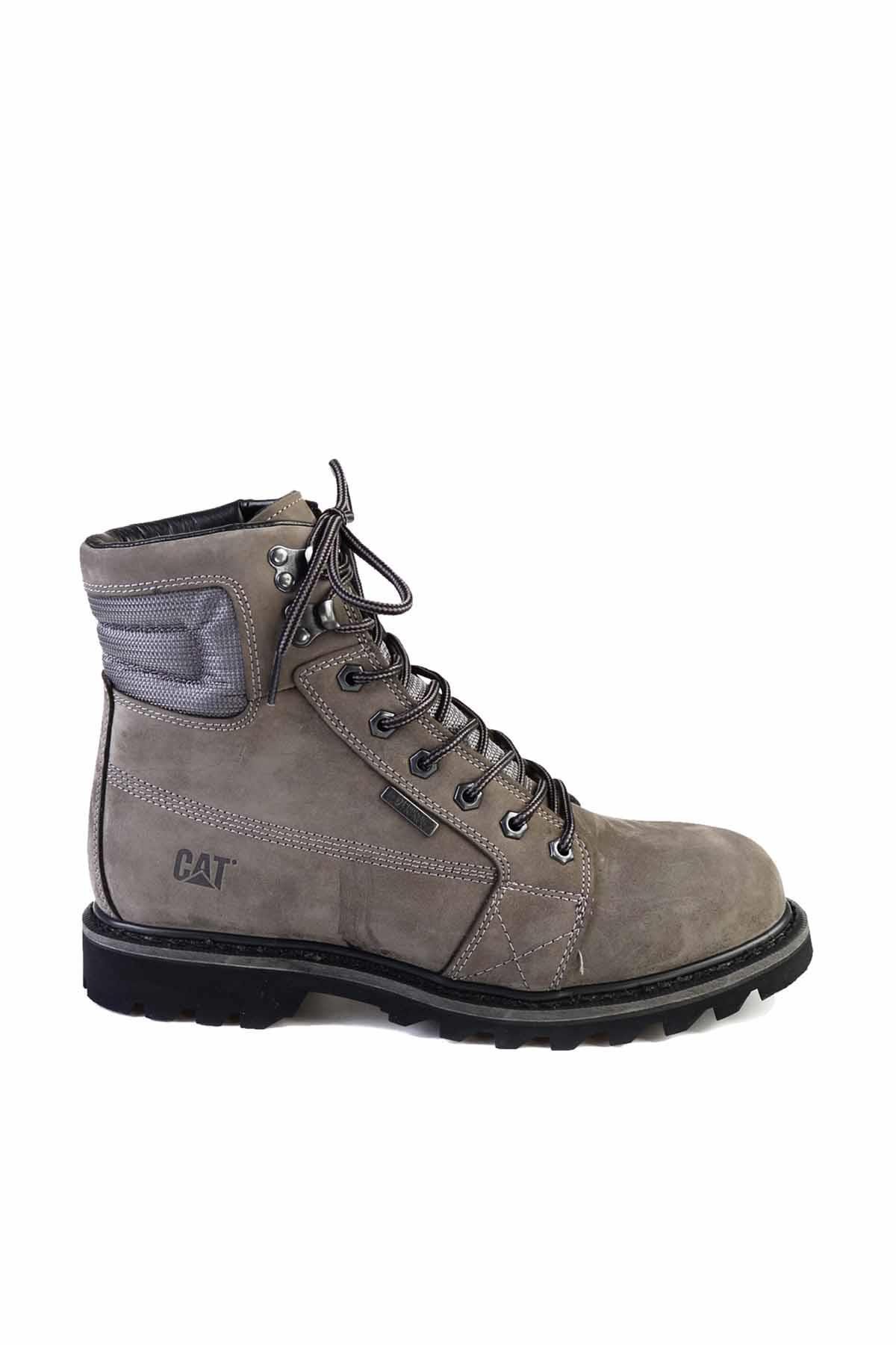 Grey Leather Erkek Bot & Bootie CAT1111122601