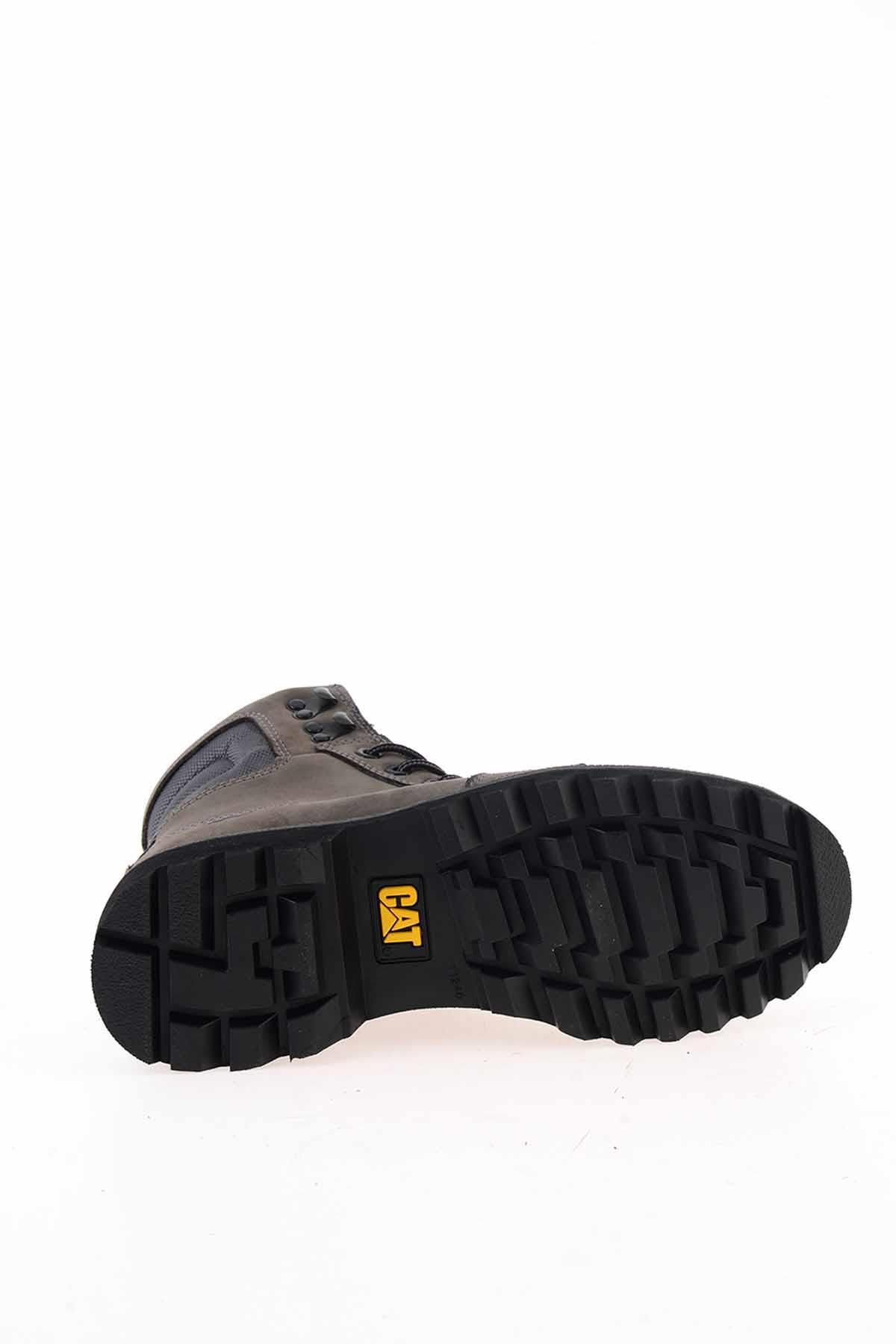 Grey Leather Erkek Bot & Bootie CAT1111122601