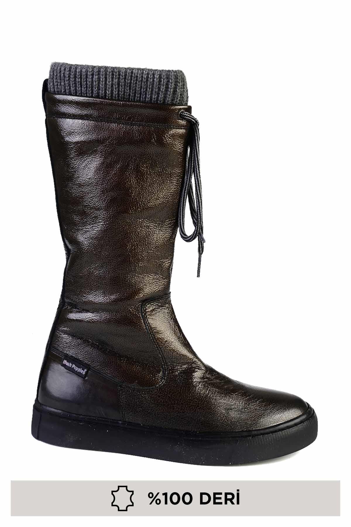 Grey Rugan Hakiki Deri Kadın Bot & Bootie G0897180508