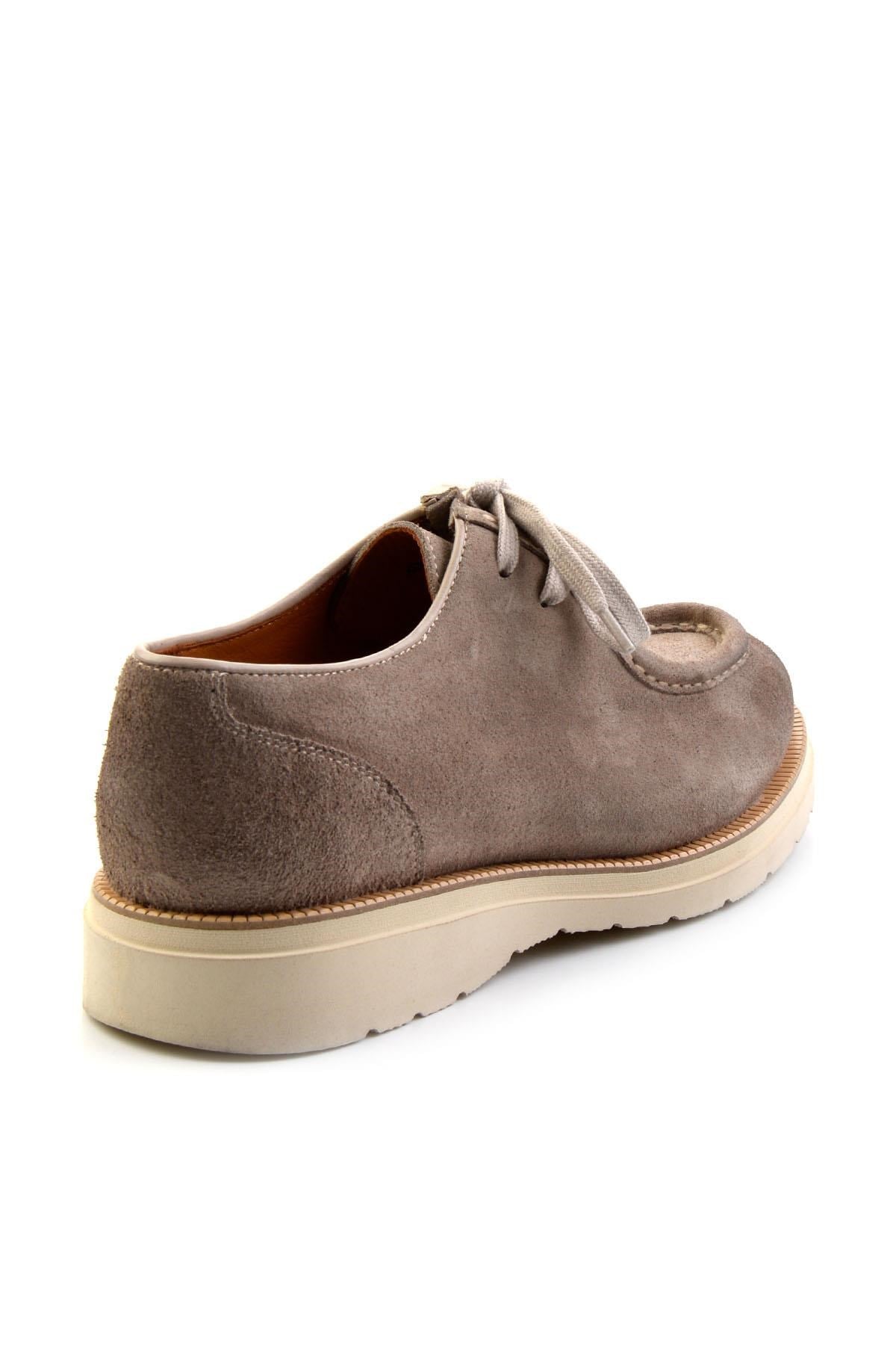 Gri Hakiki Deri Erkek Loafer Ayakkabı E01901404602