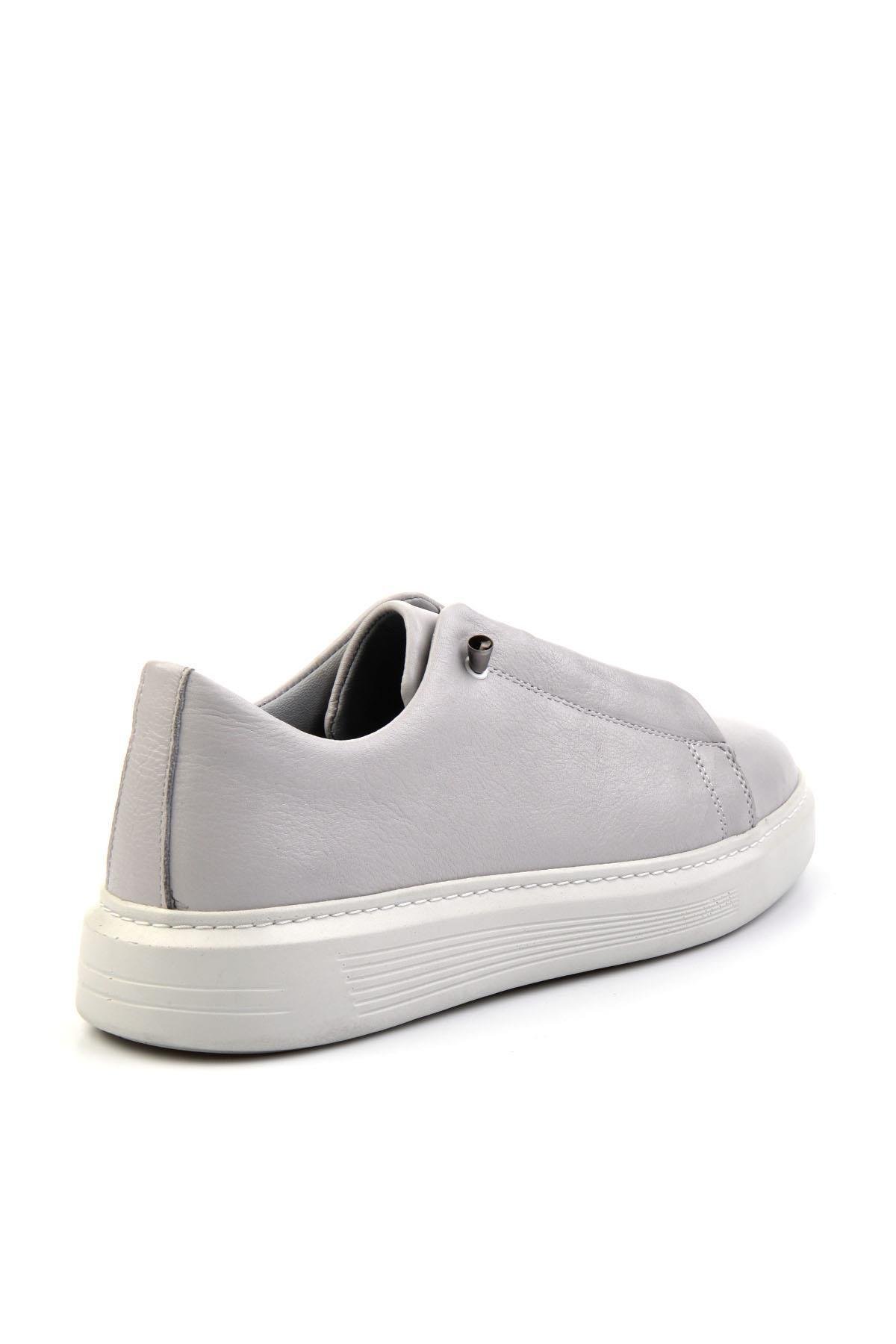 Gri Leather Erkek Casual Ayakkabı E01084211343