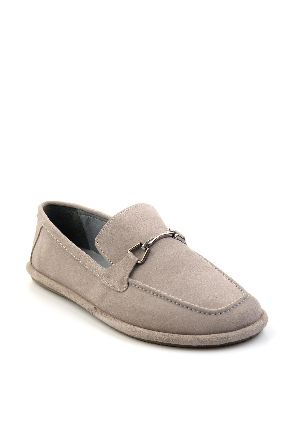 Gri Leather Erkek Loafer Ayakkabı E01070240102